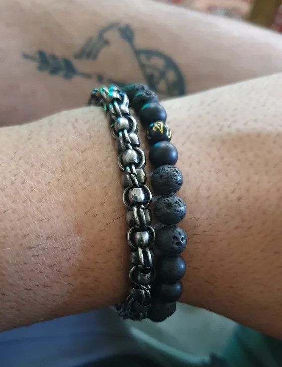 Other Biker Link Chain Bracelet Stainless Steel Punk Gift For Him Size ONE SIZE - 5 Thumbnail
