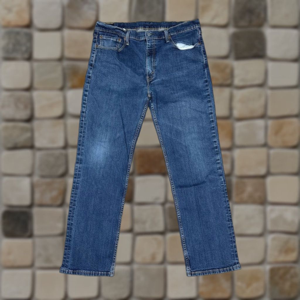 Levi's Levi's 514 Jeans Mens 40 Denim Stretch Mid Rise Straight Leg Blue 36x30 Regular Size US 40 / EU 56 - 1 Thumbnail