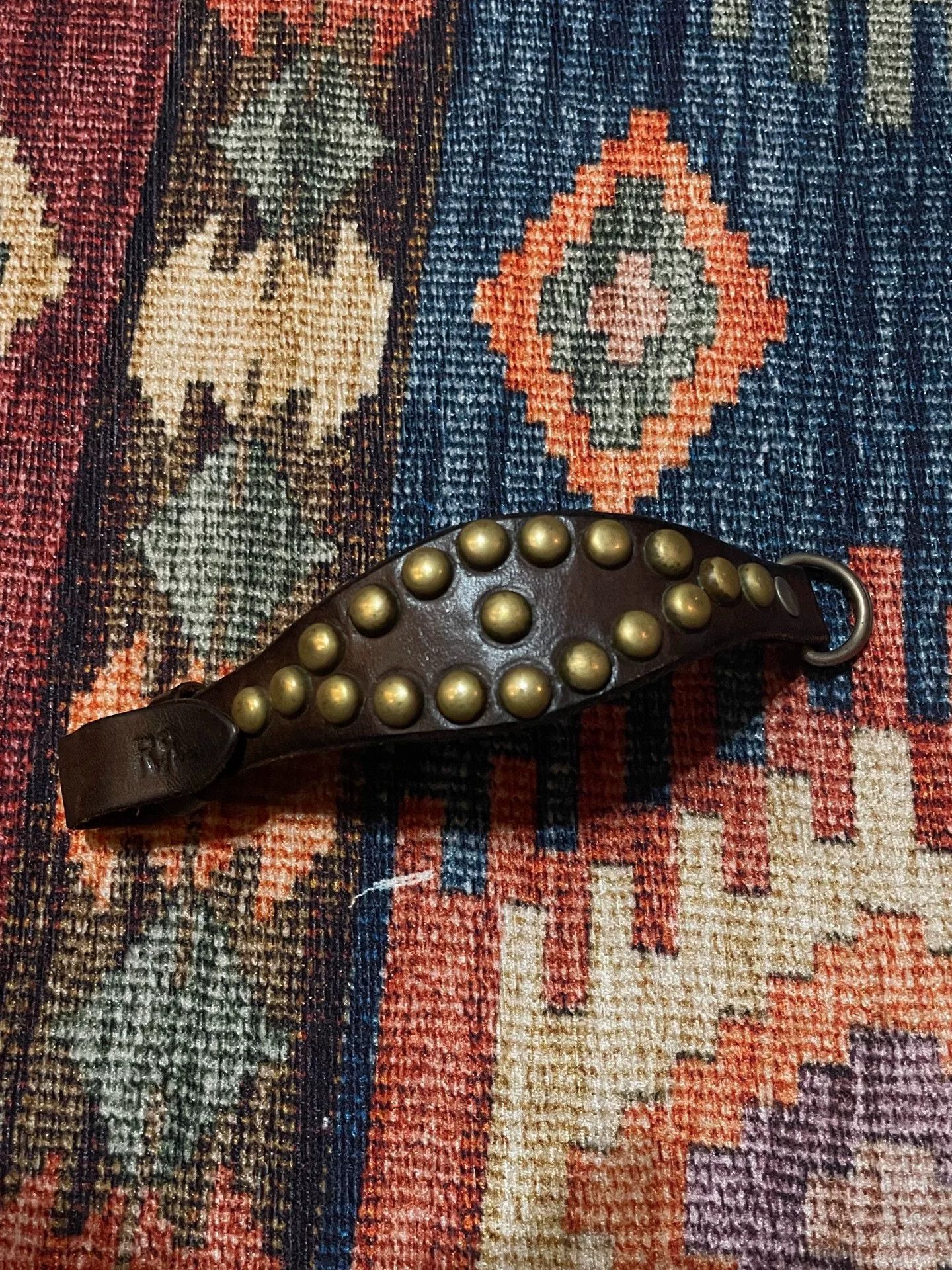 RRL Ralph Lauren RRL Studded Leather Bracelet Size ONE SIZE - 1 Thumbnail