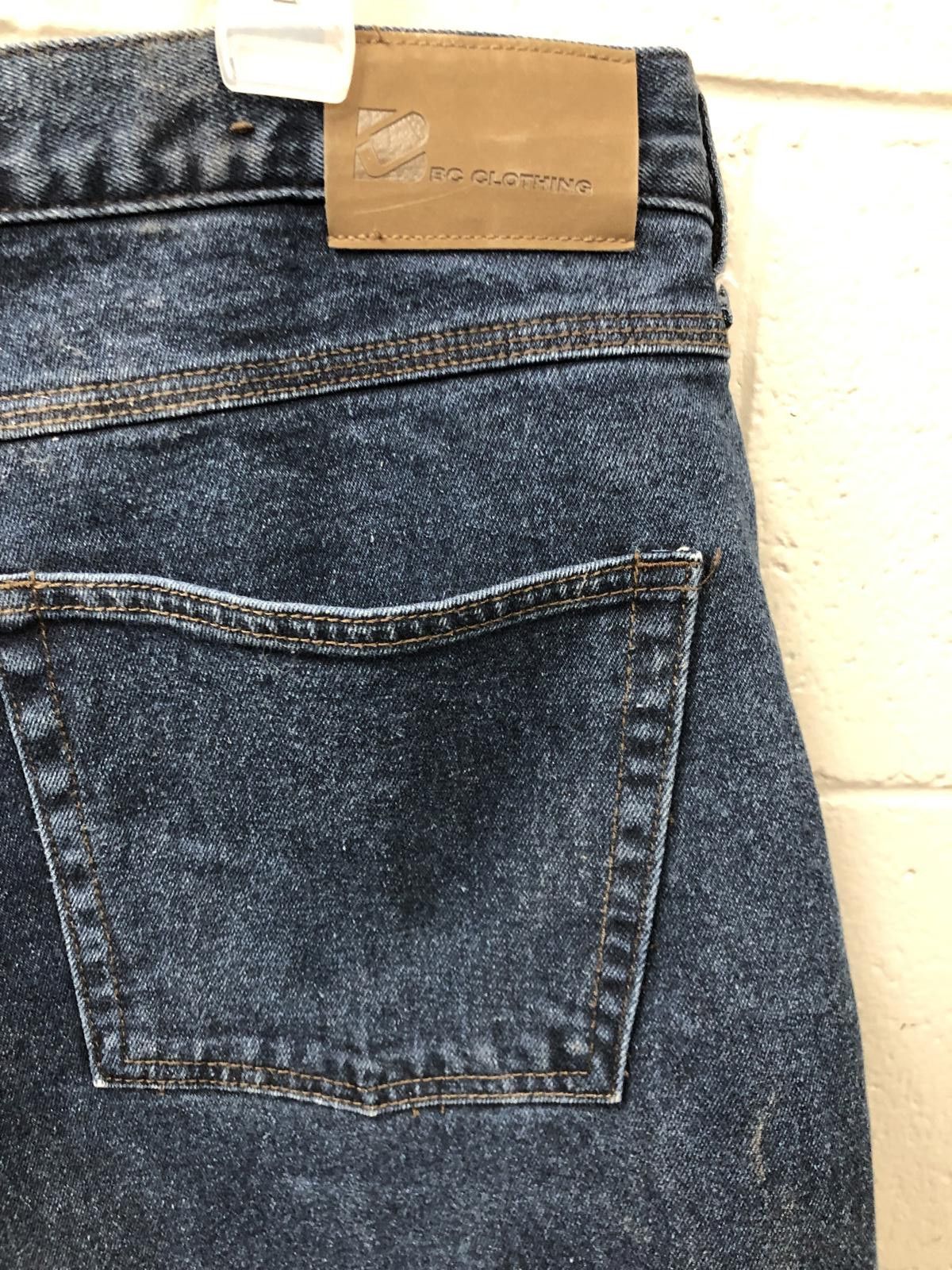 Designer BC Clothing Men's Fleece lined Denim Jeans Size US 40 / EU 56 - 6 Thumbnail