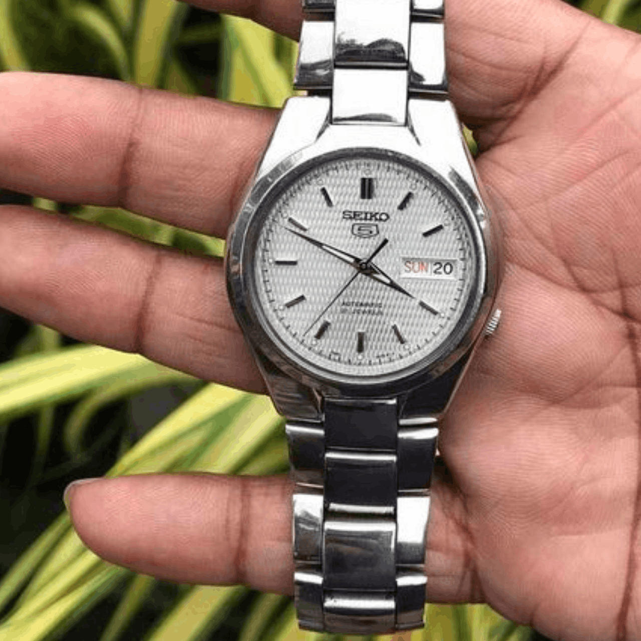 image of Japan Seiko 5 7S26 Snk 601 Vintage Wristwatch in Silver, Men's