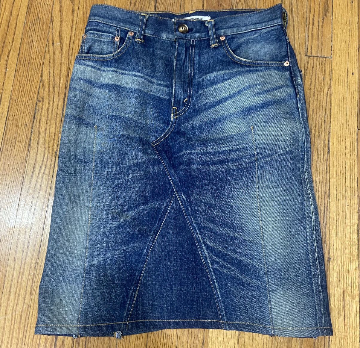 Comme des Garcons × Japanese Brand × Junya Watanabe Junta Watanabe x Comme Des gaeçons Denim Skirt Size 26" / US 2 / IT 38 - 1 Thumbnail