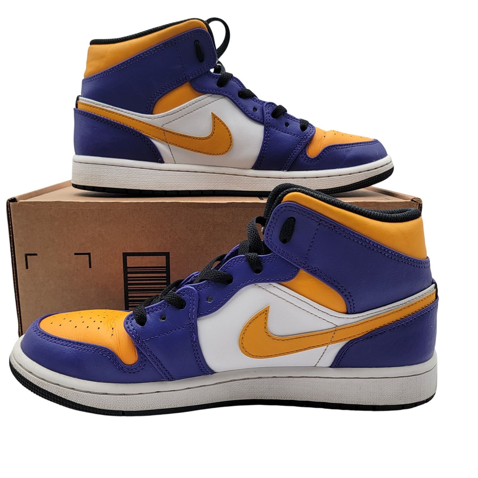 Nike Nike Air Jordan 1 Mid 'Lakers' Mens Sz 10 DQ8426 517 (174) Size US 10 / EU 43 - 2 Thumbnail