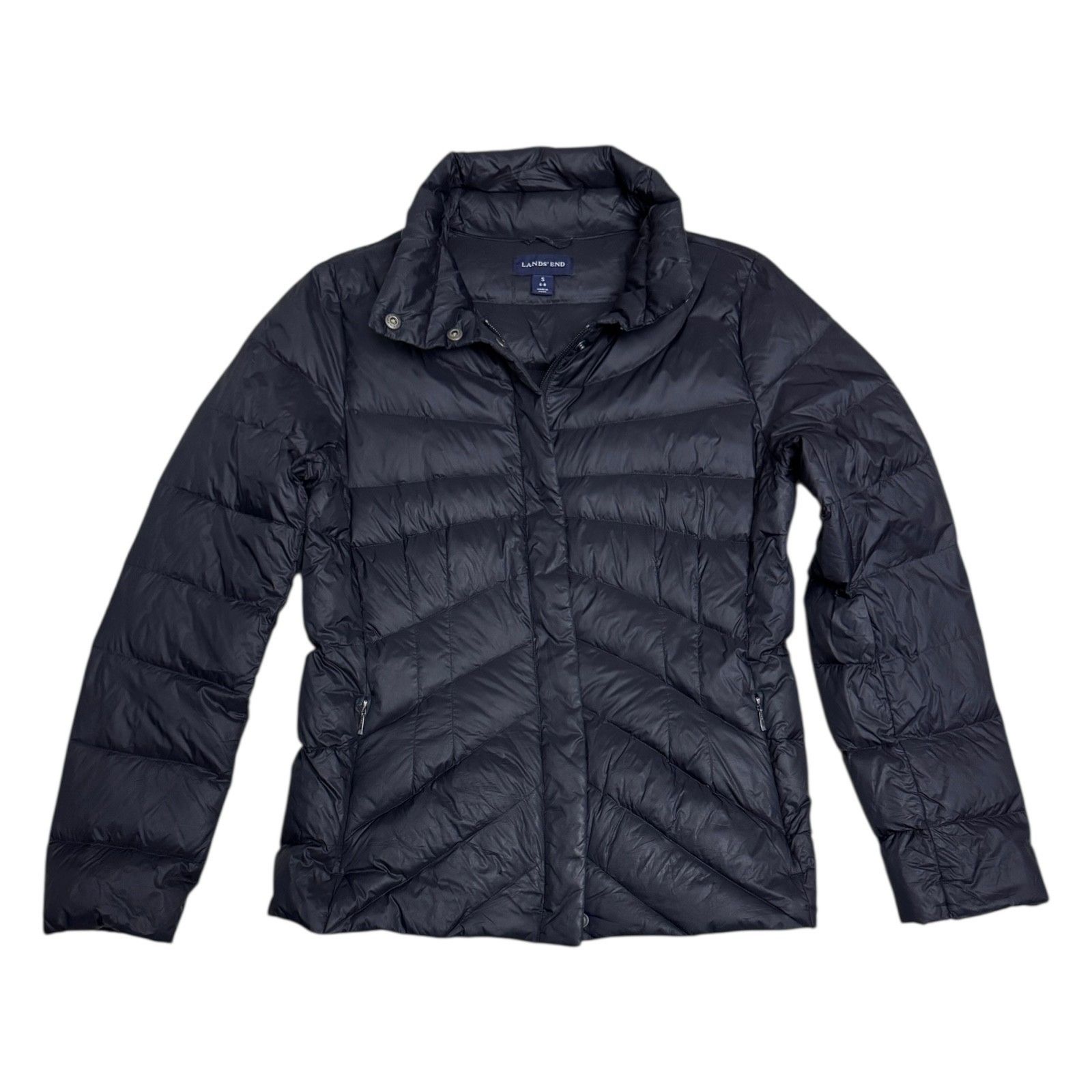 Lands' End LANDS END DOWN & Feather Winter Puffer Jacket Coat Small Size S / US 4 / IT 40 - 1 Thumbnail