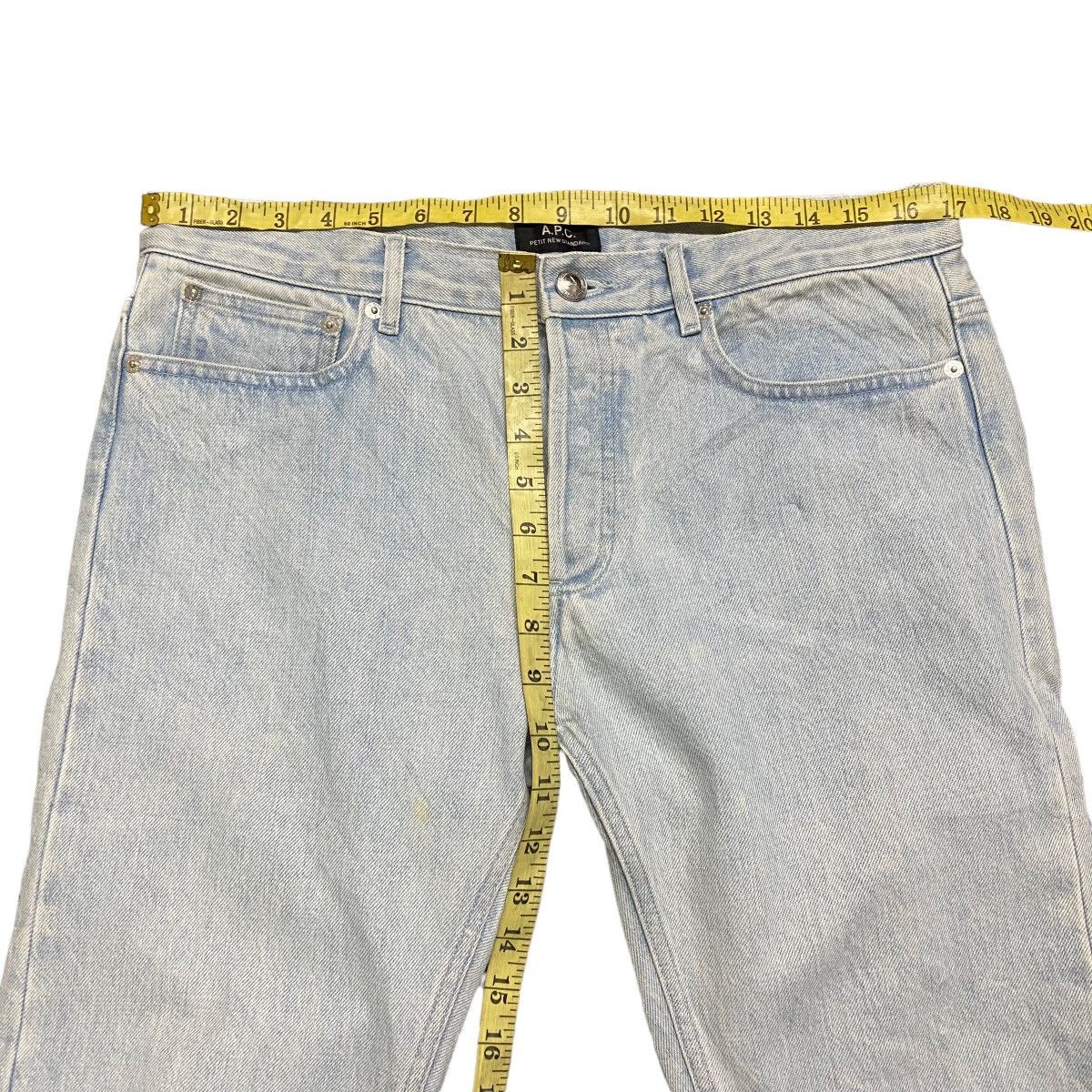 A.P.C. A.P.C Petit New Standard Light Blue Stonewash Jeans Size US 31 - 17 Thumbnail
