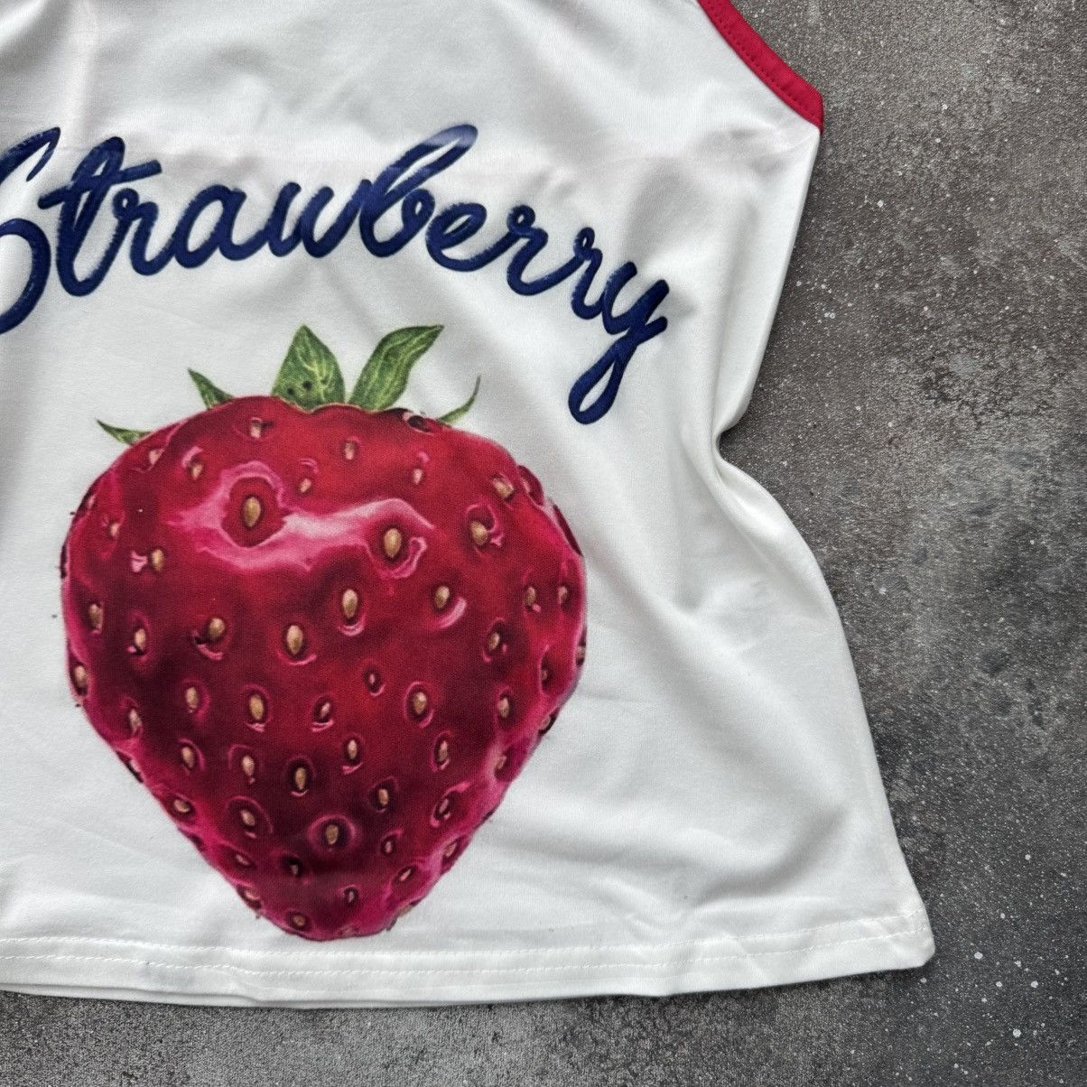 Hysteric Glamour 2000’s Aesthetic Strawberry Sexy Glam Y2K Tank Top Size M / US 6-8 / IT 42-44 - 7 Thumbnail