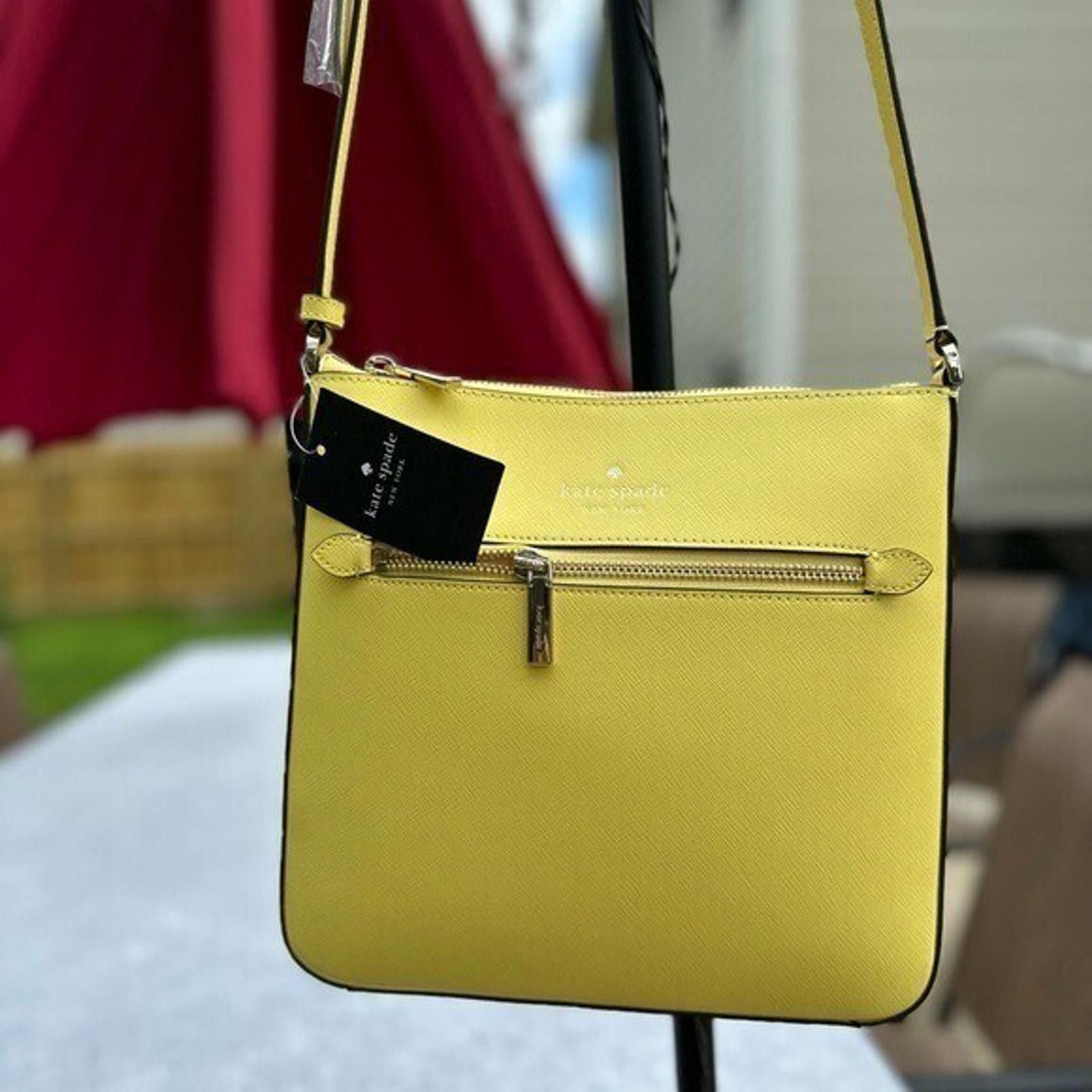 Other Kate Spade Sadie North South Crossbody Leather Yellow Size ONE SIZE - 9 Thumbnail