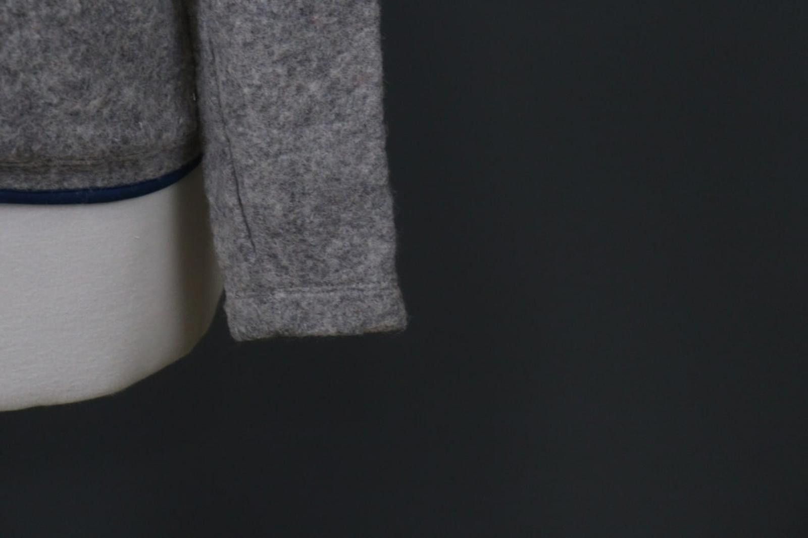 Designer E9 Planet Listen To The Nature Hooded Full Zip Fleece Jacket Size M / US 6-8 / IT 42-44 - 4 Thumbnail