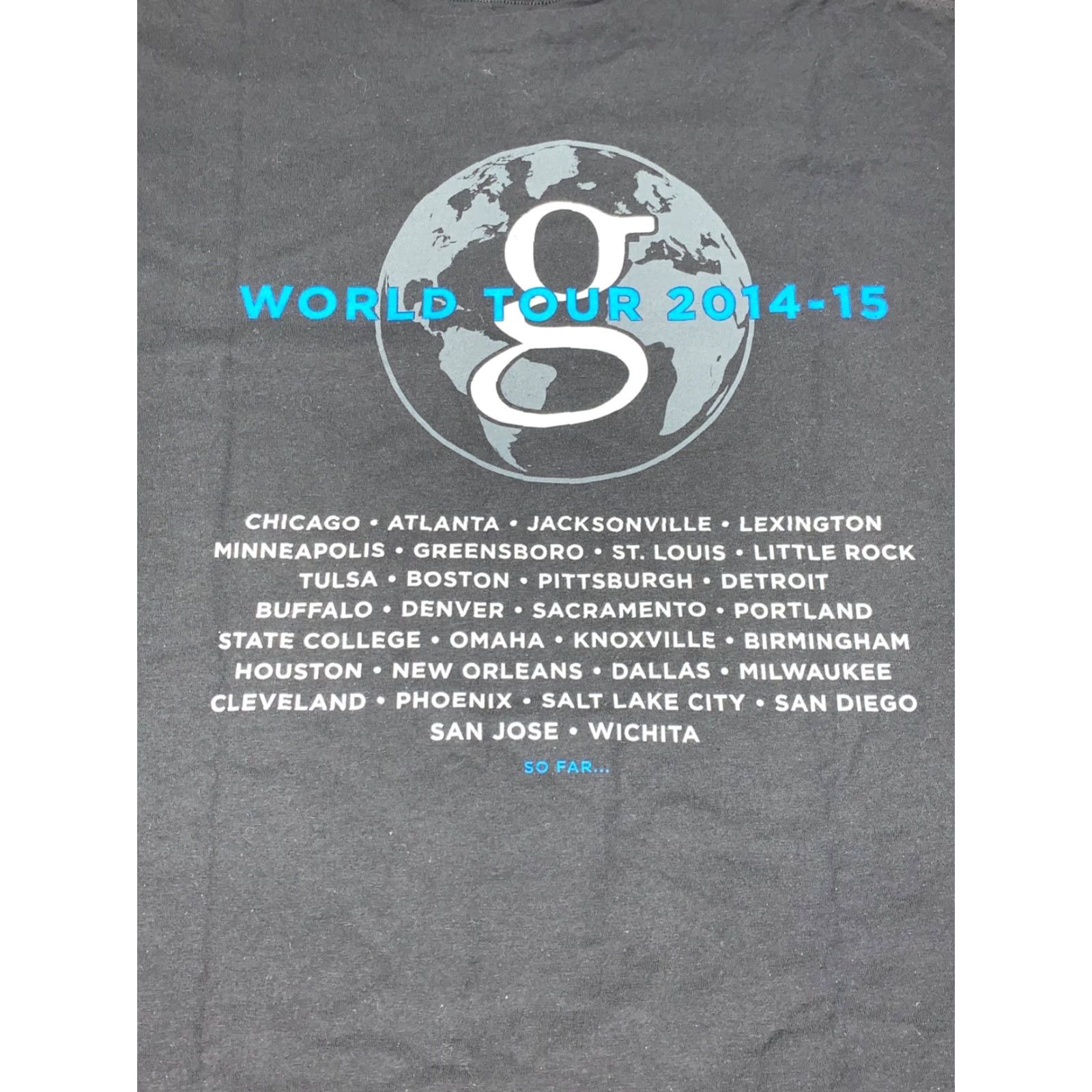 Hanes Garth Brooks 2014-15 World Tour T Shirt Merch Black 2XL Mens Hanes Crew Neck Short Sleeve #4542 Size US XXL / EU 58 / 5 - 2 Thumbnail