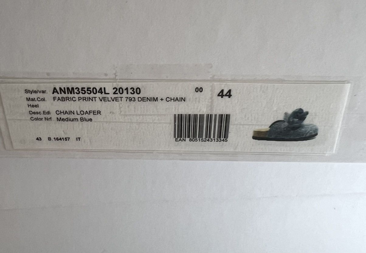 JW Anderson JW ANDERSON Chain Link Denim Mule Loafer Size US 10.5 / EU 43-44 - 9 Thumbnail
