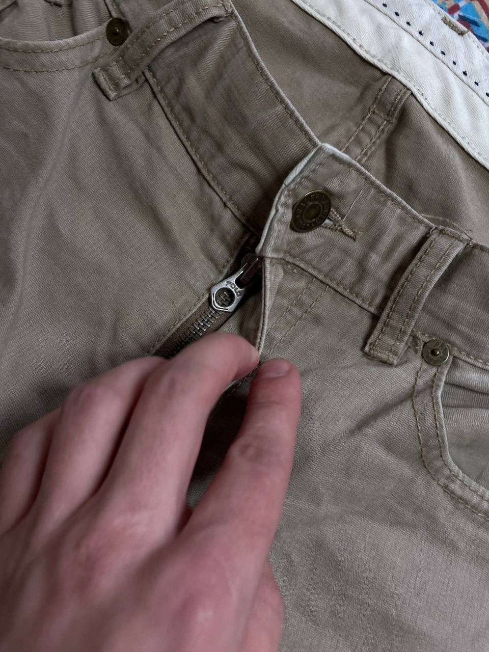 Polo Ralph Lauren jeans pants beige Y2K Polo Ralph Lauren w34 vintage Size US 34 / EU 50 - 6 Thumbnail