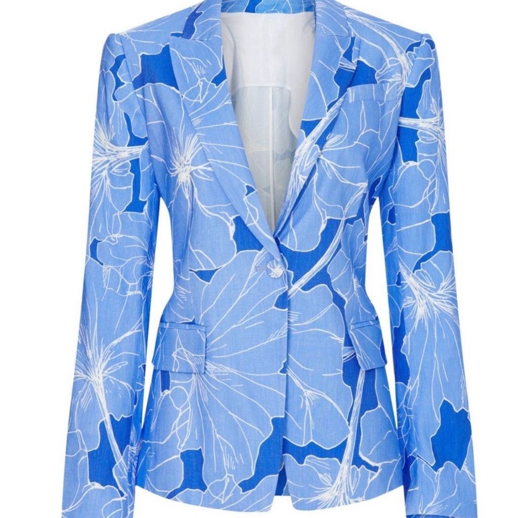 MILLY Milly Avery Waterlily Blazer Size S / US 4 / IT 40 - 5 Thumbnail