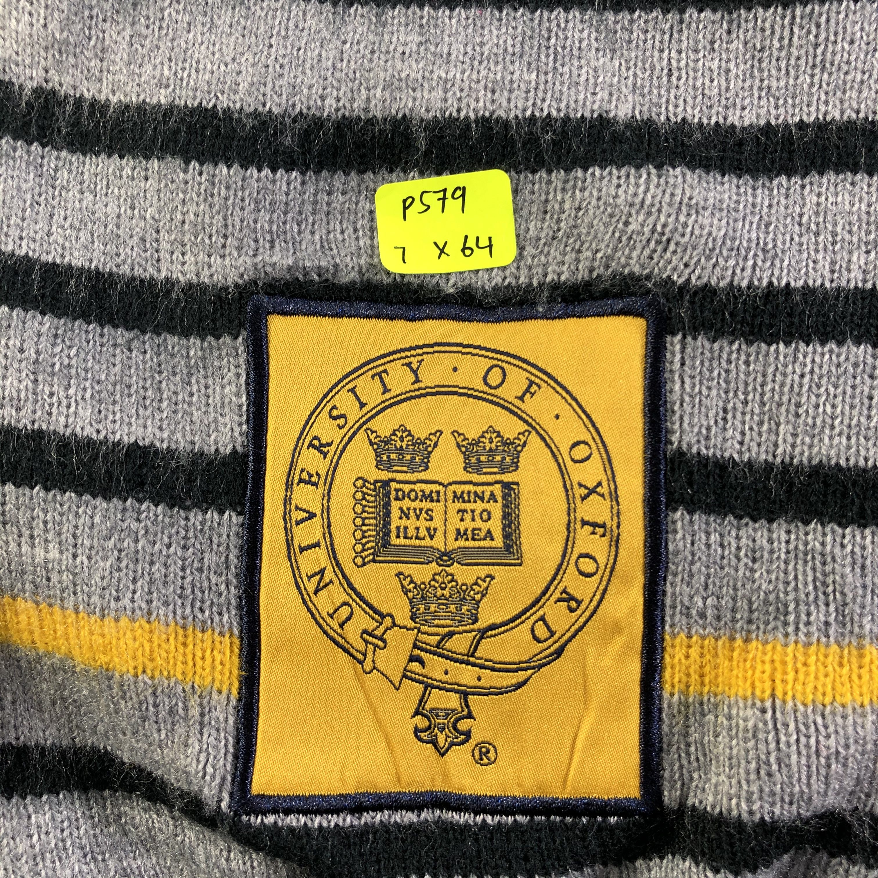 Vintage University Of Oxford Scarf / Muffler / Neckwear P579 Size ONE SIZE - 8 Thumbnail