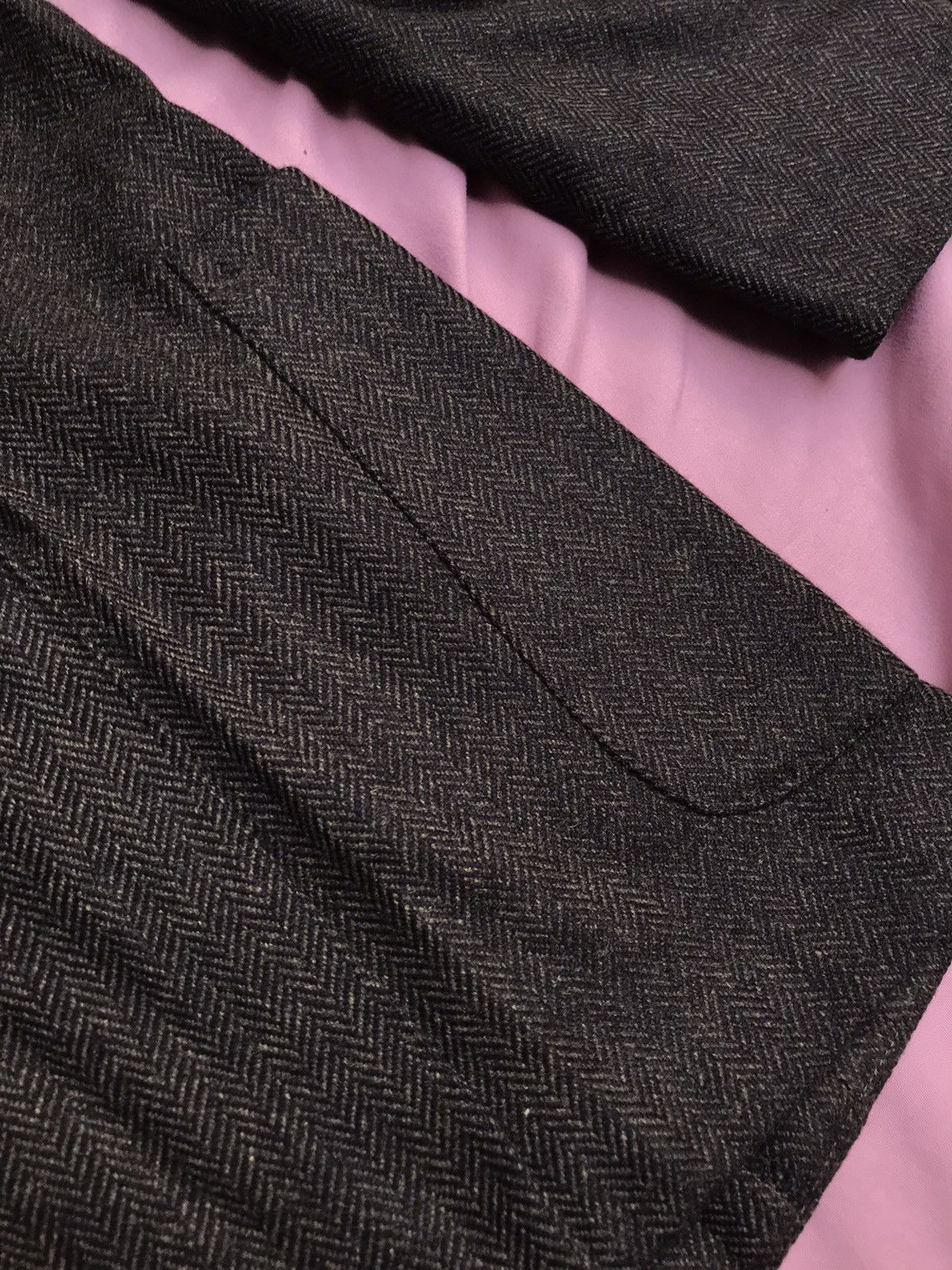 Hugo Boss PURE CASHMERE HUGO BOSS WOVEN HERRINGBONE BLAZER Size 50R - 17 Thumbnail