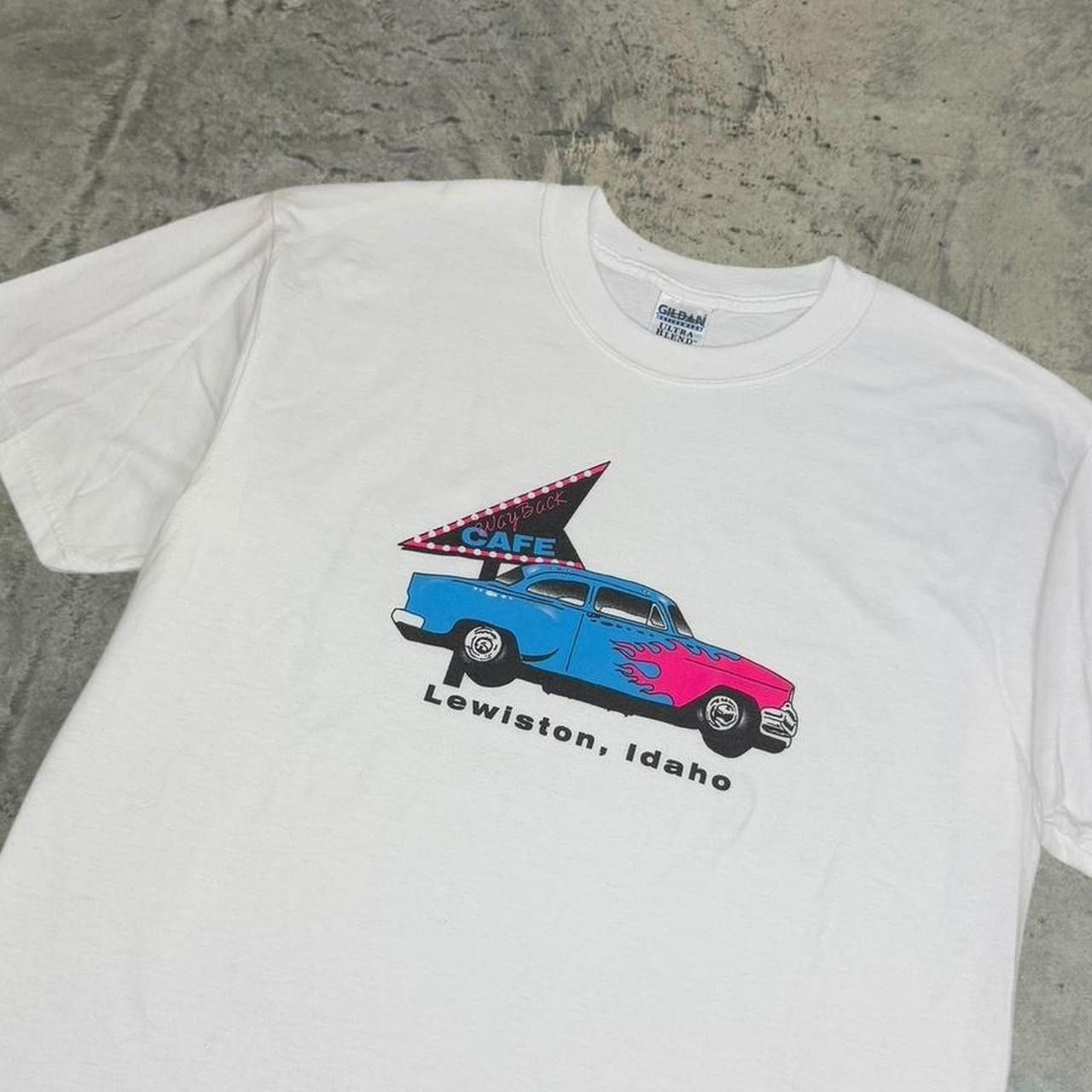 Gildan × Vintage Vintage Y2K Lewiston Idaho Hotrod T-Shirt Size US L / EU 52-54 / 3 - 2 Thumbnail