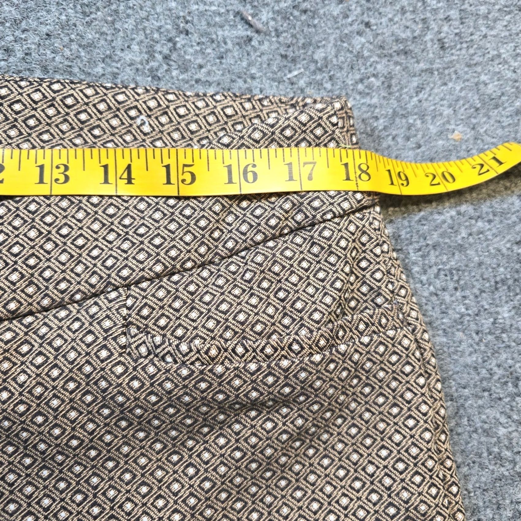 Vintage Chicos Pants Women Size 16 Beige Black Tapered Pull On Dress Pants Career Classic Size 38" / US 16 / IT 52 - 6 Thumbnail