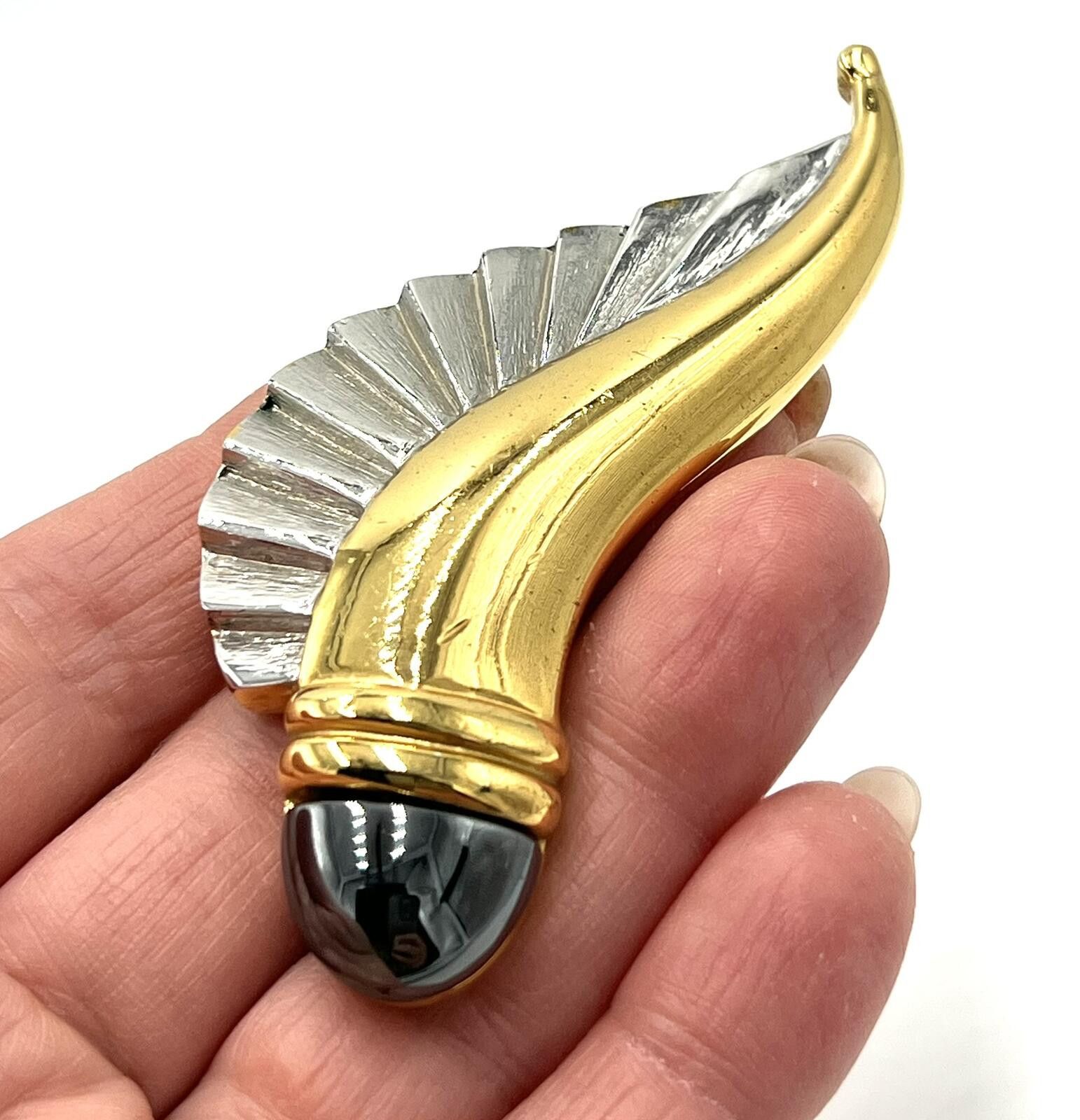 Butter Goods Butler Hematite Art deco style 2-pc Earring & Brooch Set Size ONE SIZE - 3 Thumbnail
