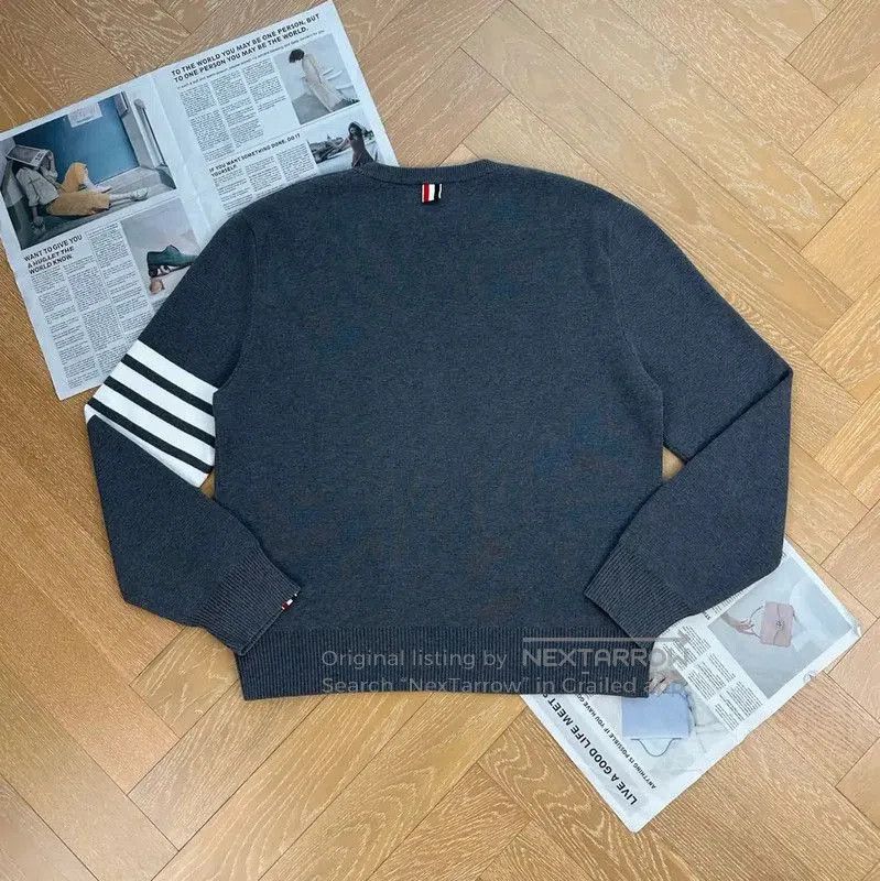 Thom Browne Thom Browne Gray Wool Men's Pullover . Size US M / EU 48-50 / 2 - 2 Thumbnail