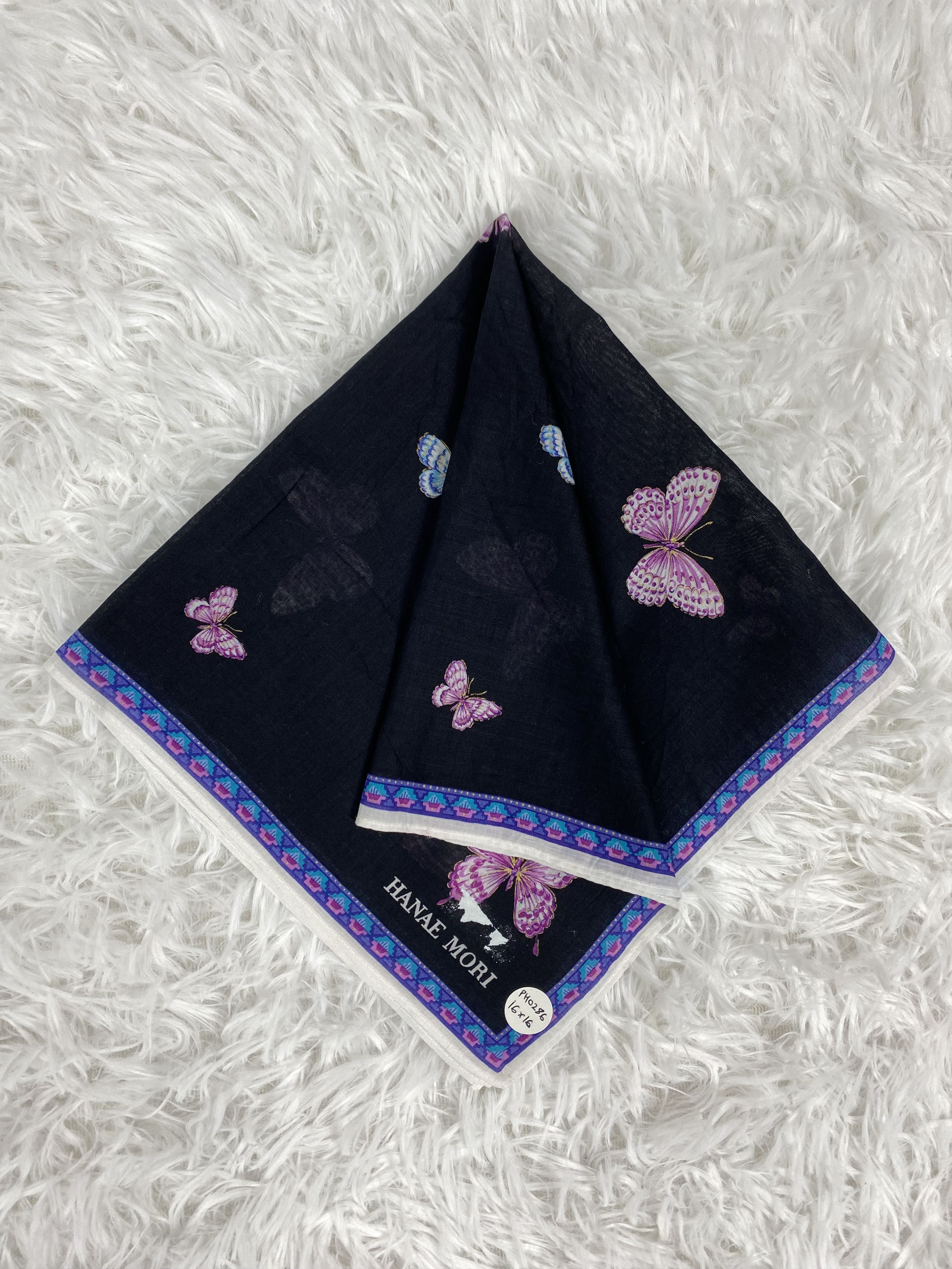 Hanae Mori Vintage Hanae Mori Handkerchief Neckerchief PH0286 Size ONE SIZE - 1 Thumbnail
