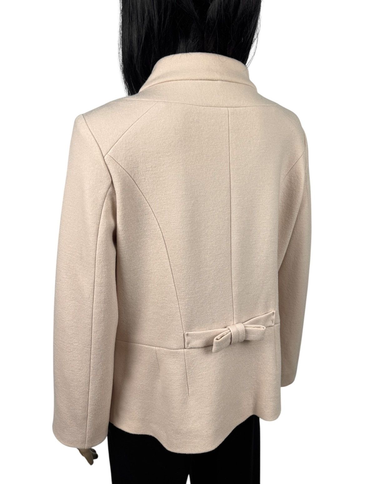 Other Marc Cain Peach Wool-Cashmere Pea Coat size 5 Size L / US 10 / IT 46 - 6 Thumbnail