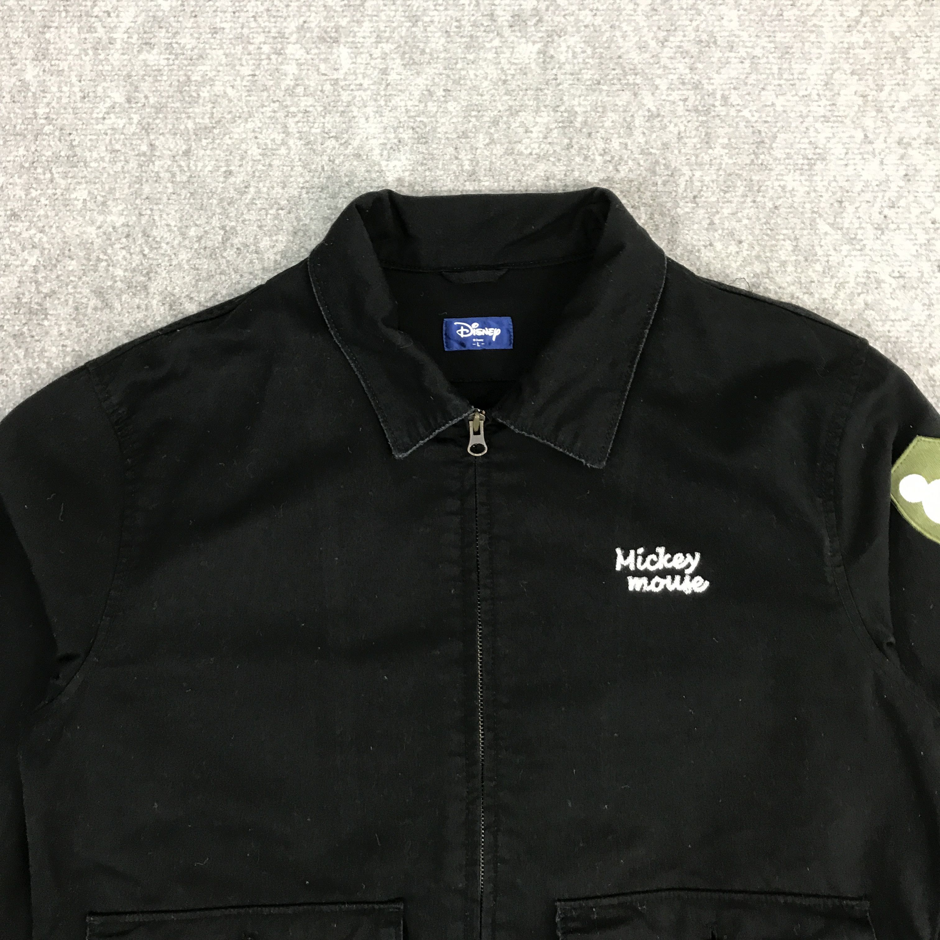 Disney × Japanese Brand MICKEY MOUSE BLACK ZIPPER JACKET Size US L / EU 52-54 / 3 - 3 Thumbnail