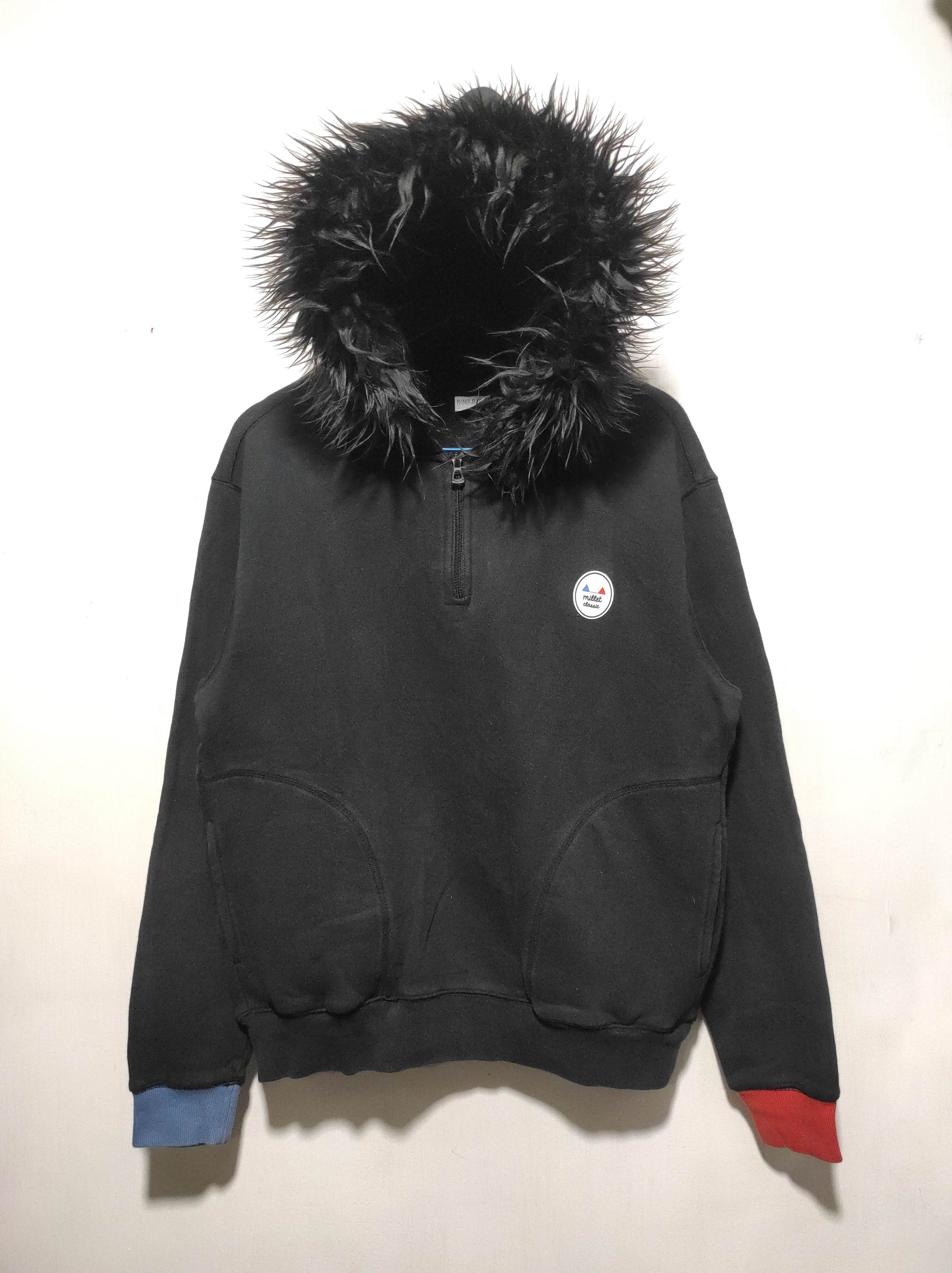 Japanese Brand Millet Half Zip fur hoodie ifsix LGB style Size US M / EU 48-50 / 2 - 2 Thumbnail