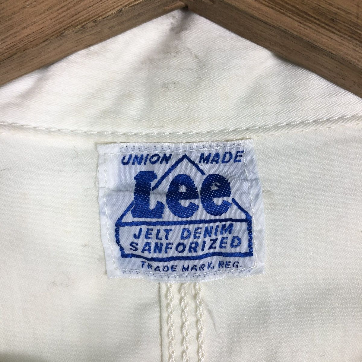 Japanese Brand 🔥VINTAGE BIKER JACKET LEE UNION MADE JELT DENIM SANFORIZED Size US L / EU 52-54 / 3 - 18 Thumbnail
