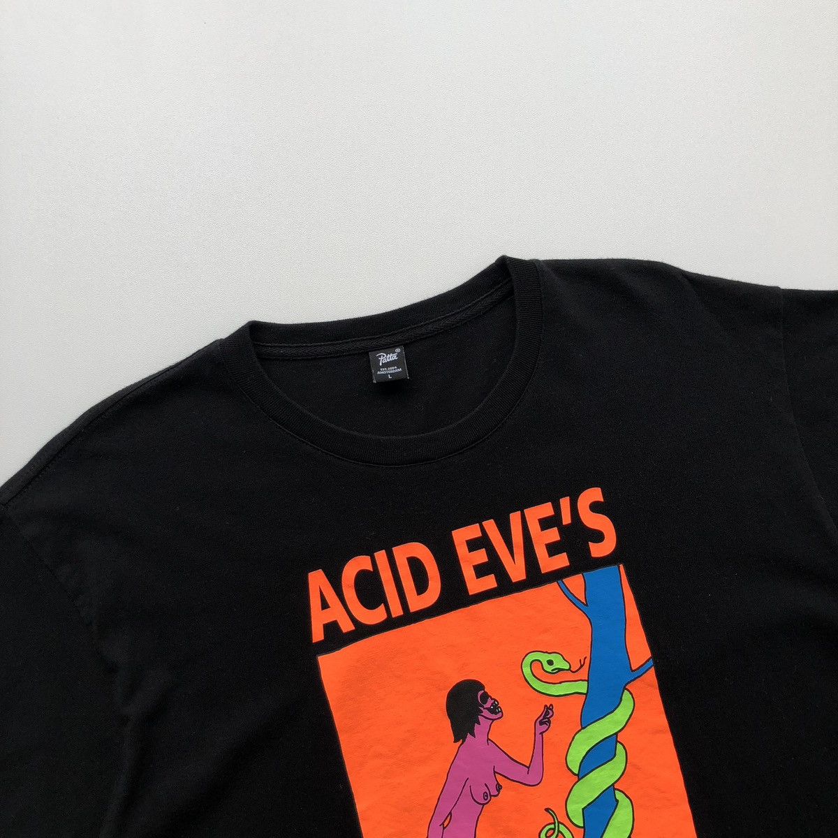 Patta Patta Acid Eve’s Revenge Printed Cotton T-Shirt Black Size US L / EU 52-54 / 3 - 2 Thumbnail