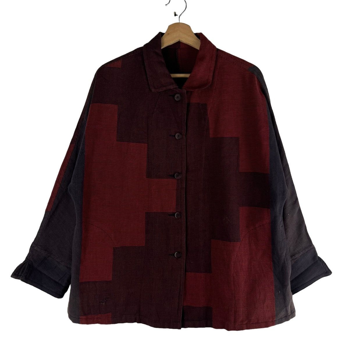 Japanese Brand 🔥VTG SHIRTS JACKET ART JAPAN YOKOHAMA ISSEY MIYAKE Size US M / EU 48-50 / 2 - 1 Thumbnail