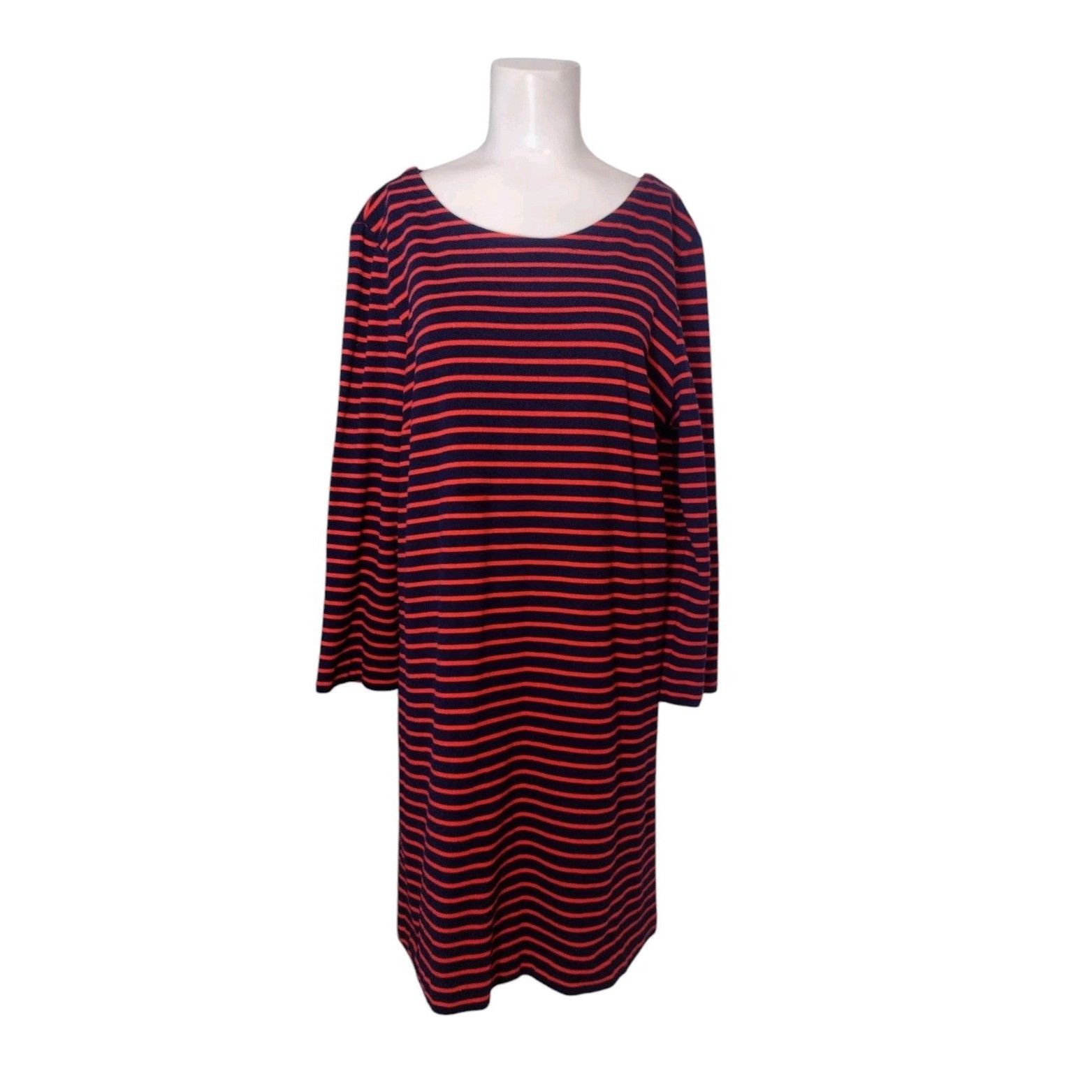 J.Crew J Crew Ponte Knit Striped Dress Size L Nautical Stretch Comf Size L / US 10 / IT 46 - 1 Thumbnail