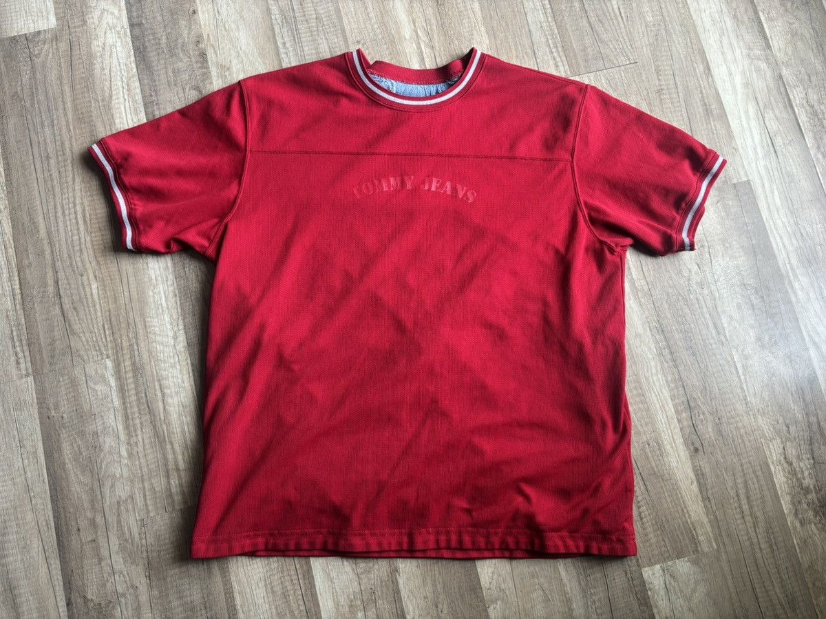 Tommy Hilfiger Vintage Tommy Jeans Mesh Tee Size US L / EU 52-54 / 3 - 2 Thumbnail
