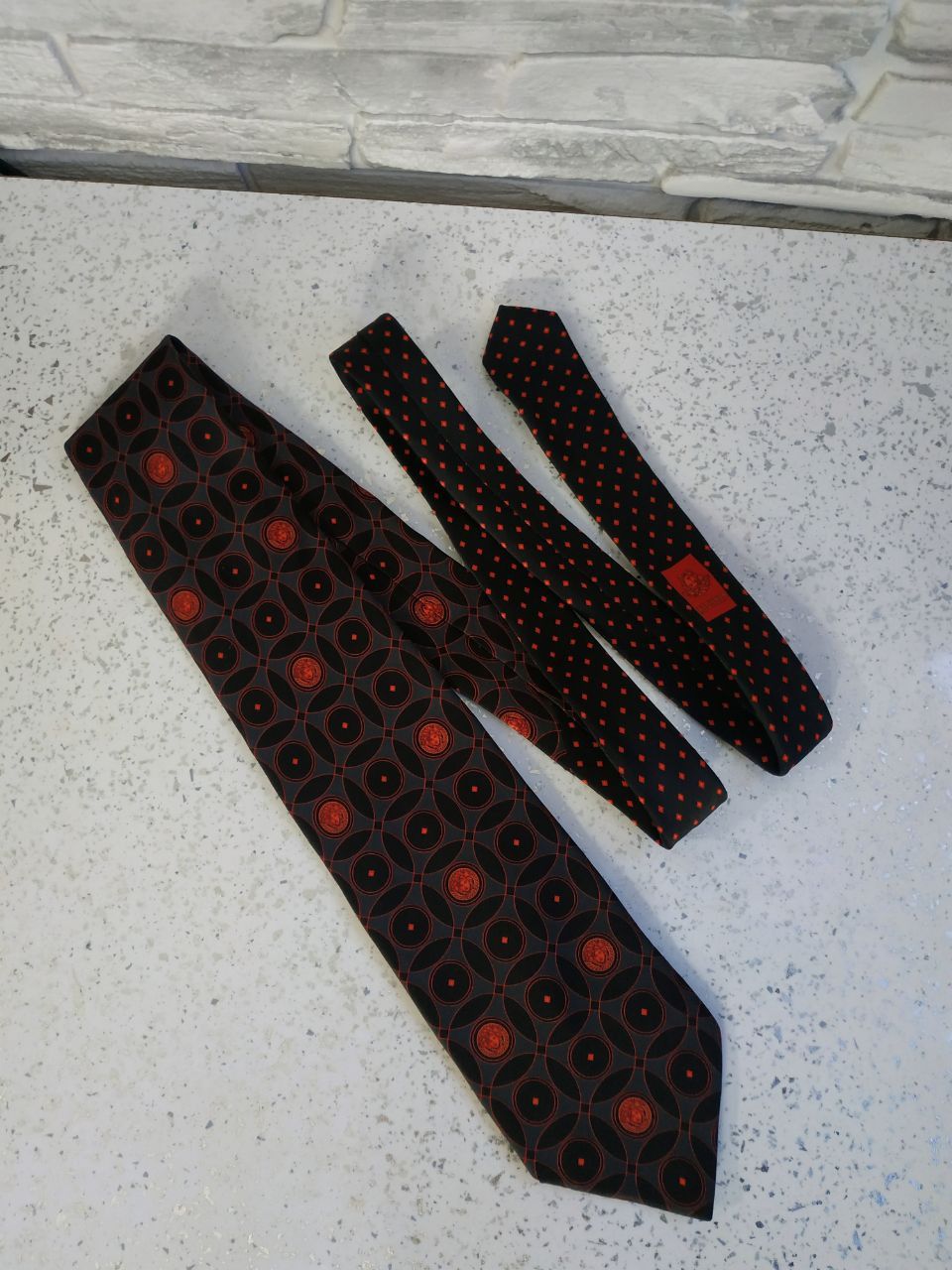 Versace Vintage Gianni Versace Monogram Silk Tie Size ONE SIZE - 5 Thumbnail
