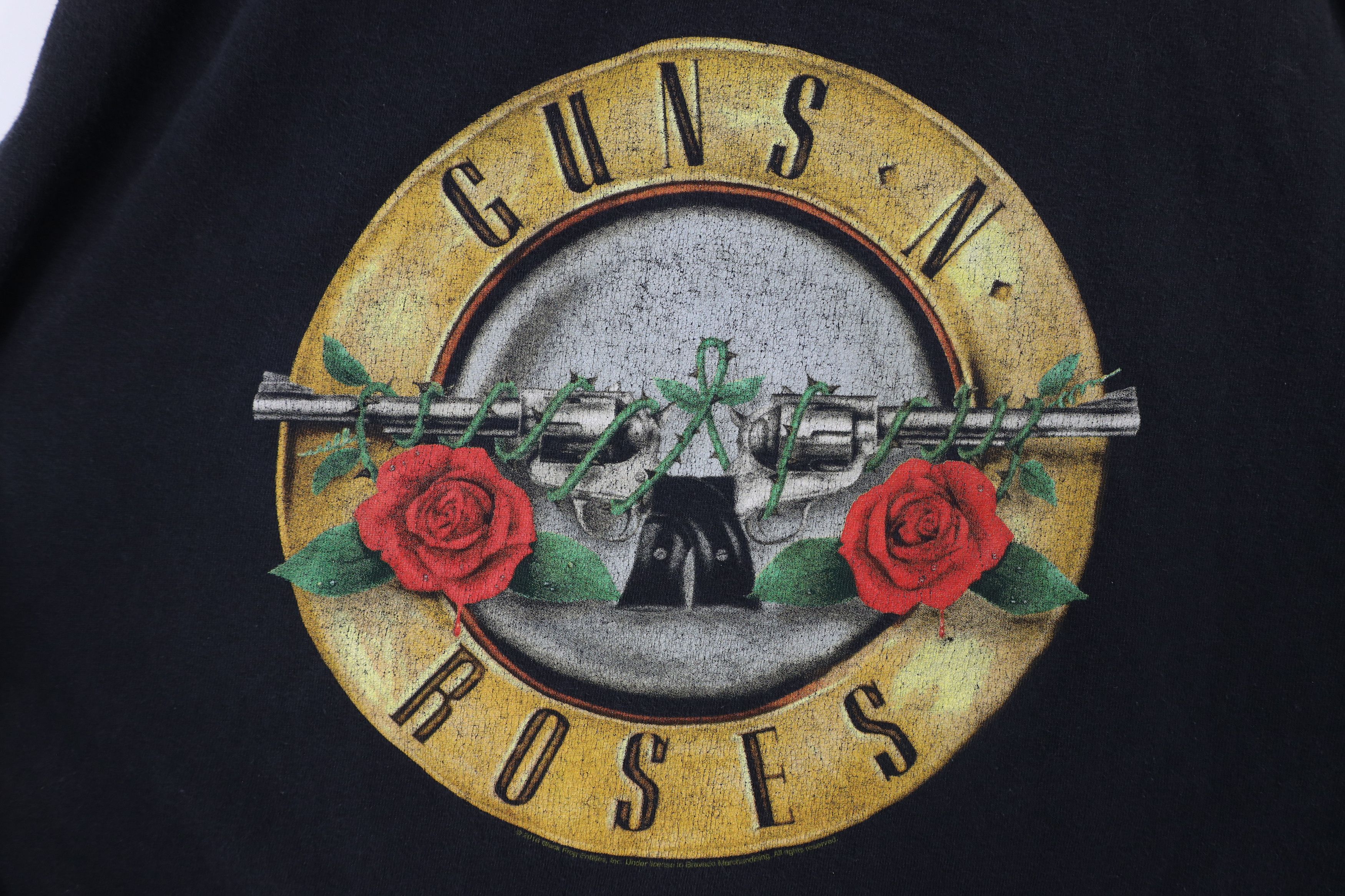 Vintage Retro Y2K Spell Guns n Roses Band Short Sleeve T-Shirt Black Size US XL / EU 56 / 4 - 4 Thumbnail