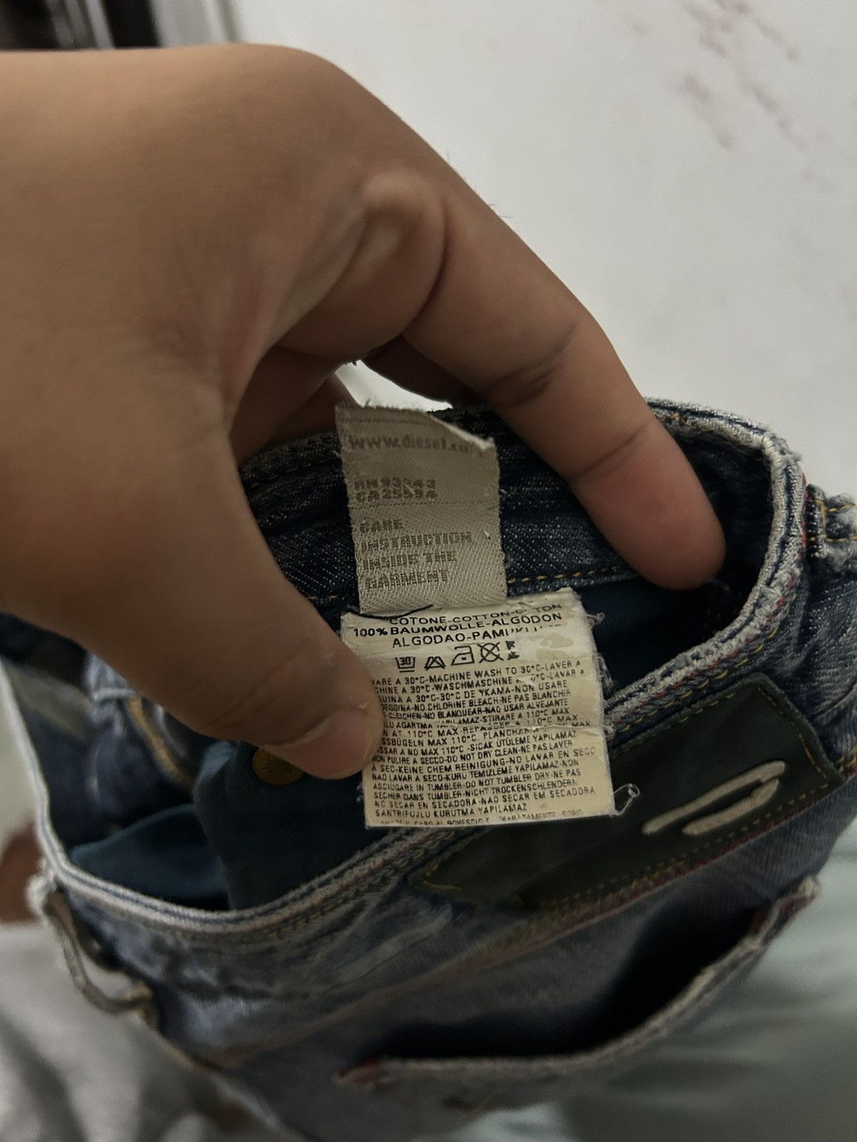 Diesel Diesel distressed Ripped jeans Size US 31 - 12 Thumbnail