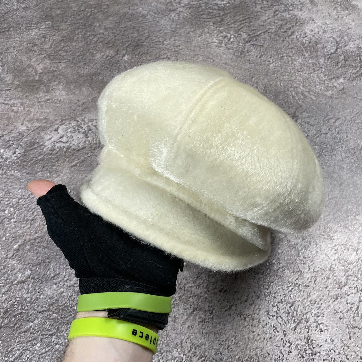 Vintage Vintage 90s Cream Mohair Beanie Ushanka Hat Grunge Washed OS Size ONE SIZE - 1 Thumbnail