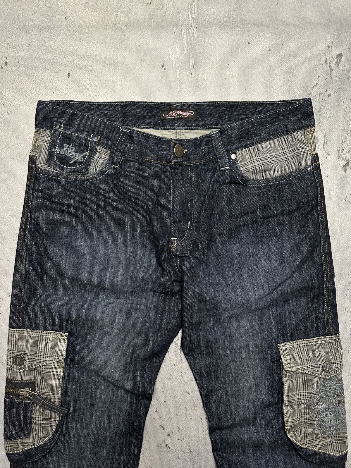 Ed Hardy Ed Hardy y2k Jeans Distressed Baggy Denim Washed Jeans 90s Size US 36 / EU 52 - 7 Thumbnail