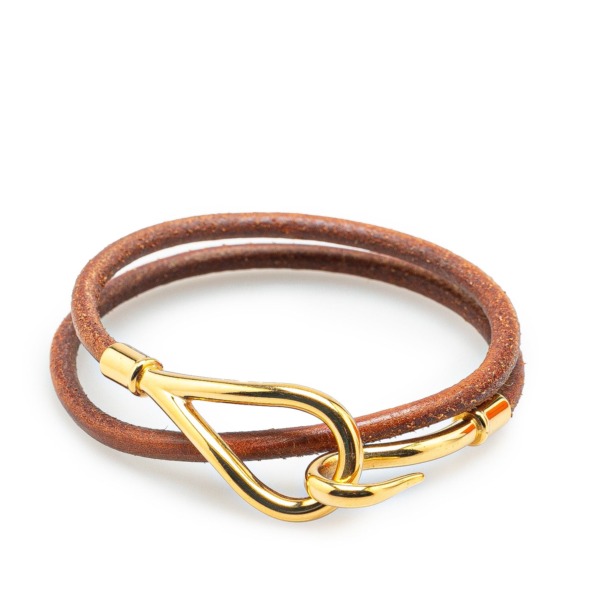 Hermes Hermès Gold Plated Jumbo Hook Bracelet Gold Size ONE SIZE - 1 Thumbnail