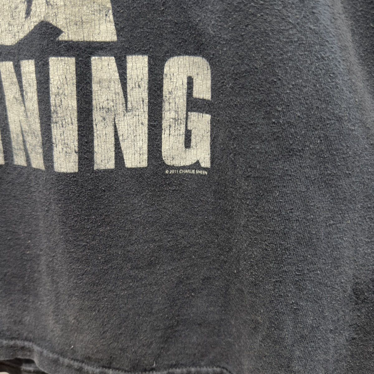 Vintage 2011 Faded Distressed Charlie Sheen Winning Tee ERD Grunge Size US L / EU 52-54 / 3 - 5 Thumbnail