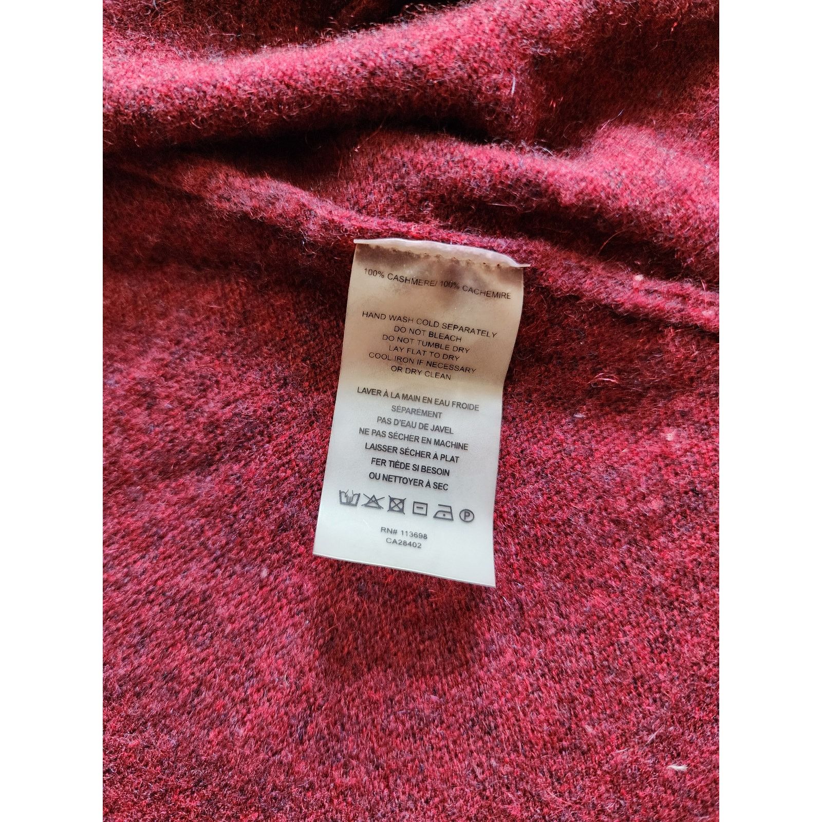 Other Margaret O'Leary Duster Cardigan 100% Cashmere XS/S Burgundy Size XS / US 0-2 / IT 36-38 - 4 Thumbnail