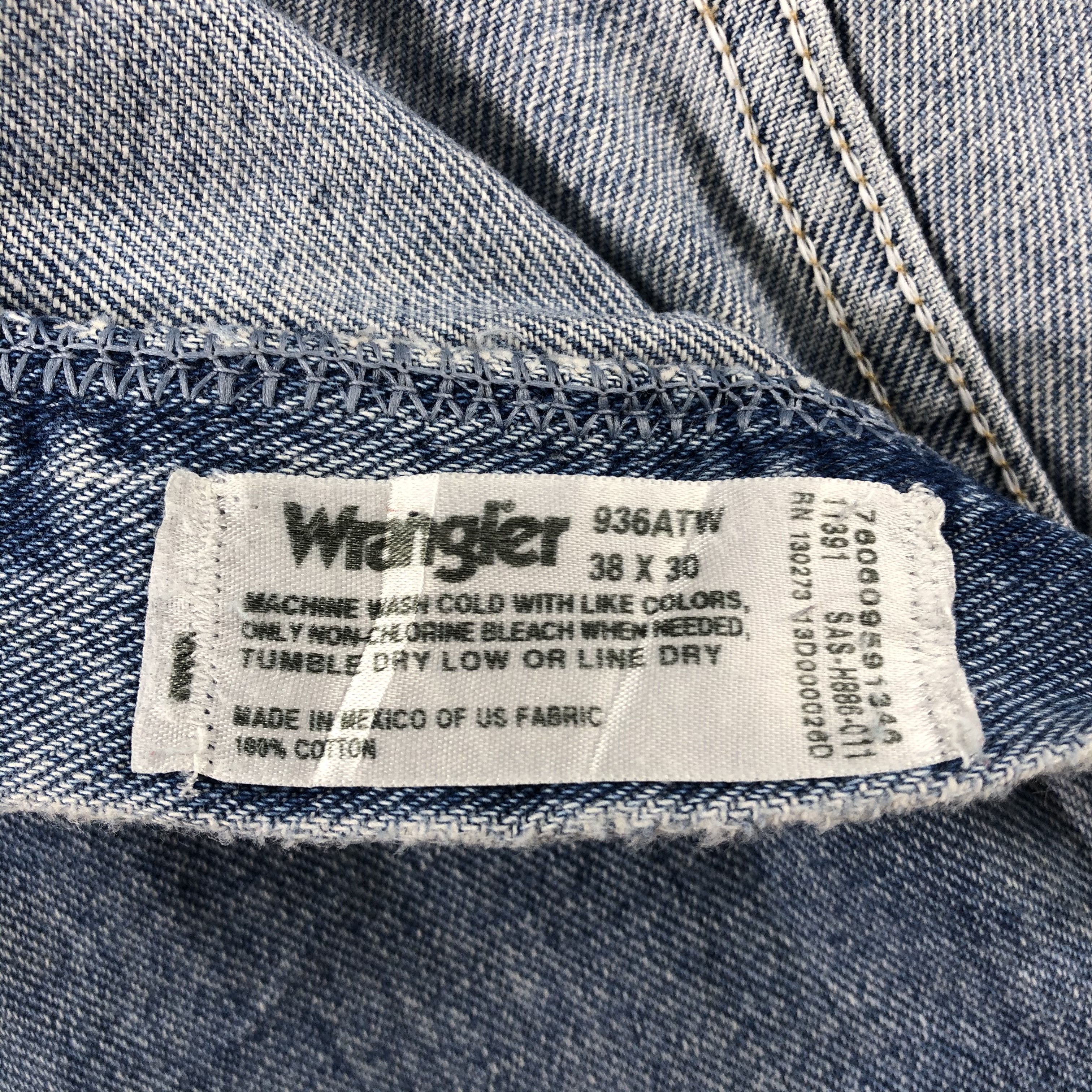 Vintage Vintage Blue Wash Wrangler Jeans-J2394 Size US 38 / EU 54 - 11 Thumbnail