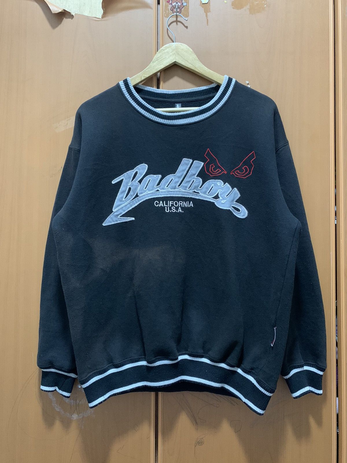 Japanese Brand 🔥🔥 vintage Bad Boy California U.S.A. faded sweatshirt Size US L / EU 52-54 / 3 - 1 Thumbnail