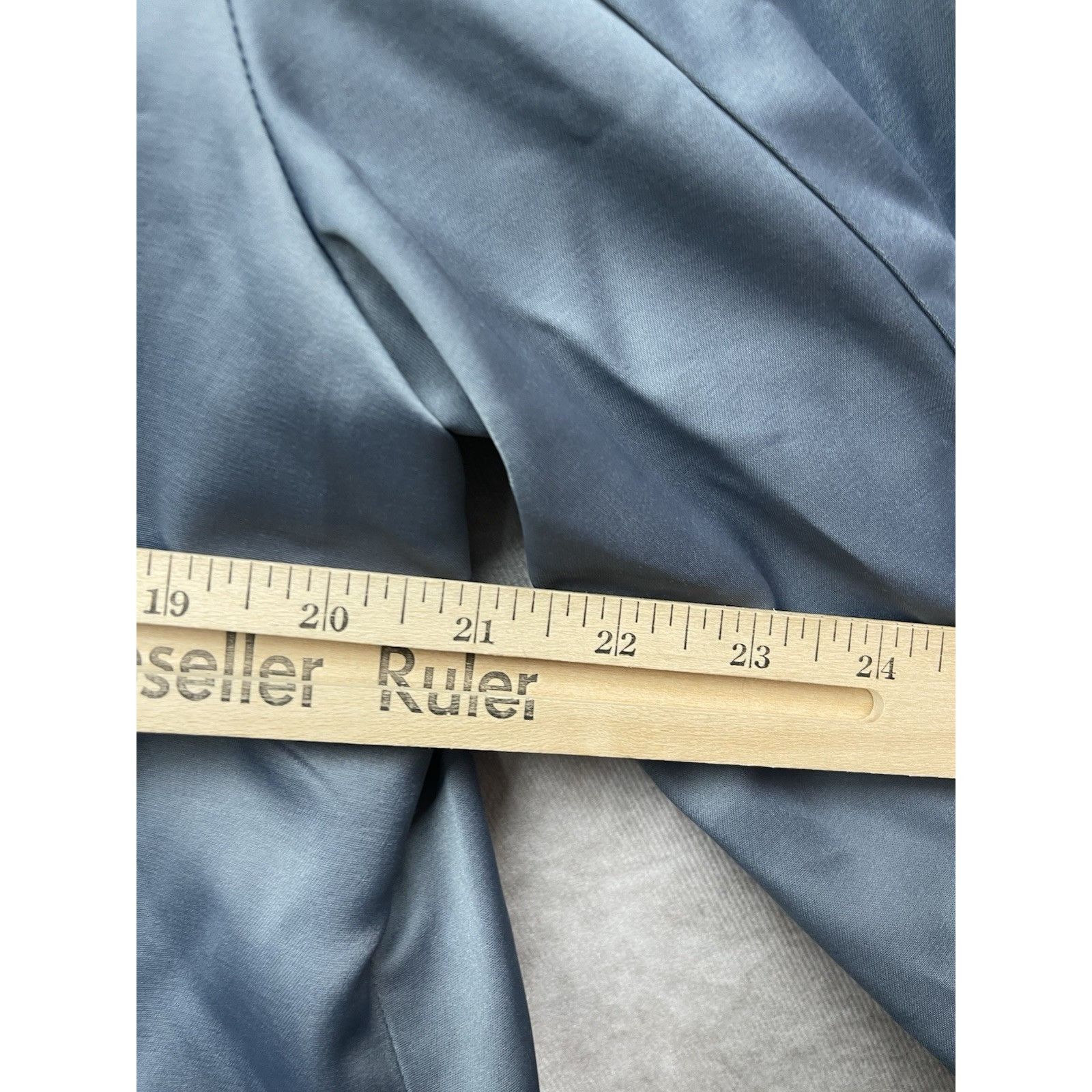 Chicos Chico's Blue Satin Utility Jacket Size 2 (12/14) Women's Ful Size XS / US 0-2 / IT 36-38 - 11 Thumbnail