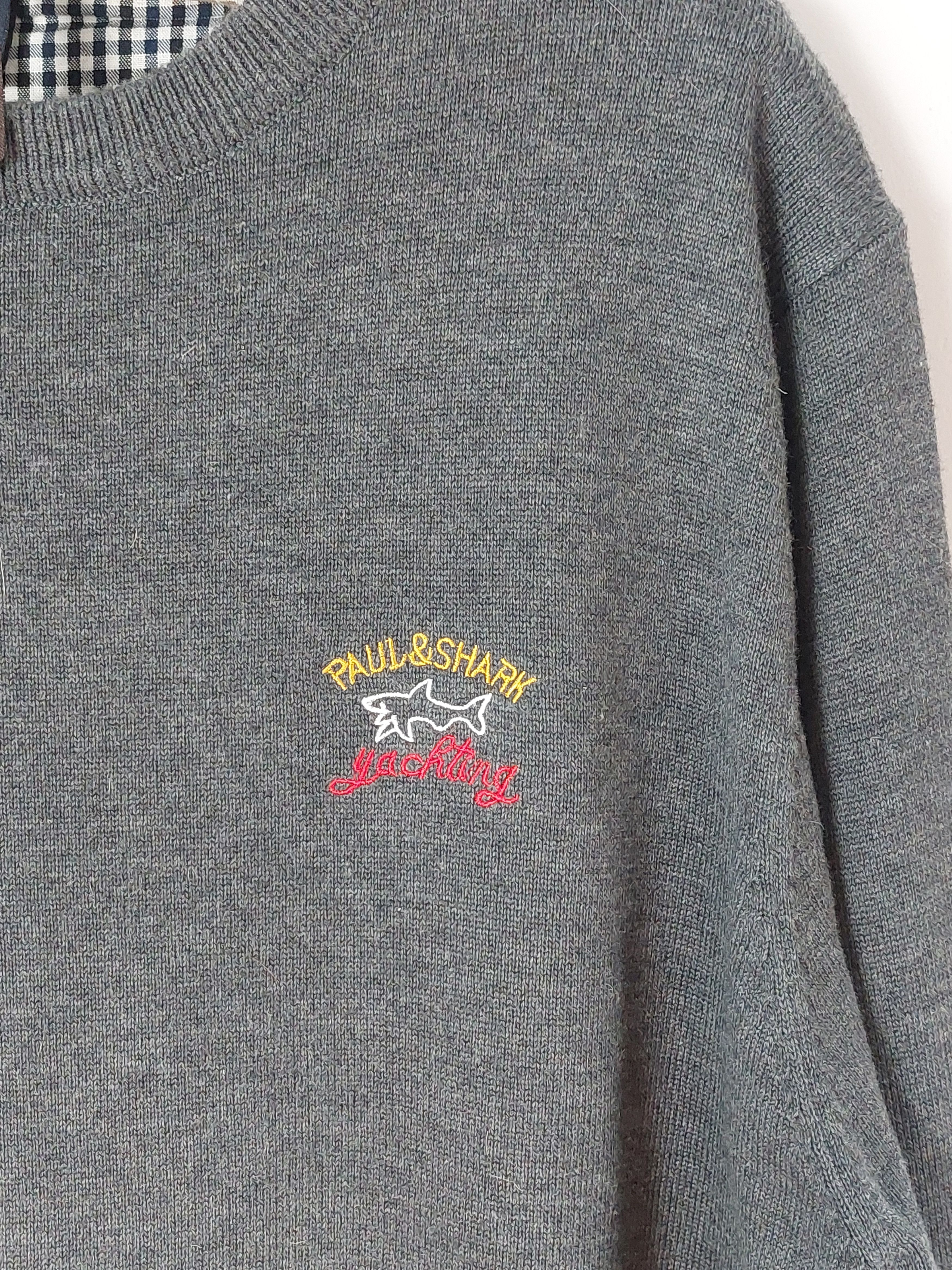 Paul & Shark PAUL&SHARK cashmere grey sweater Size US XXL / EU 58 / 5 - 10 Thumbnail