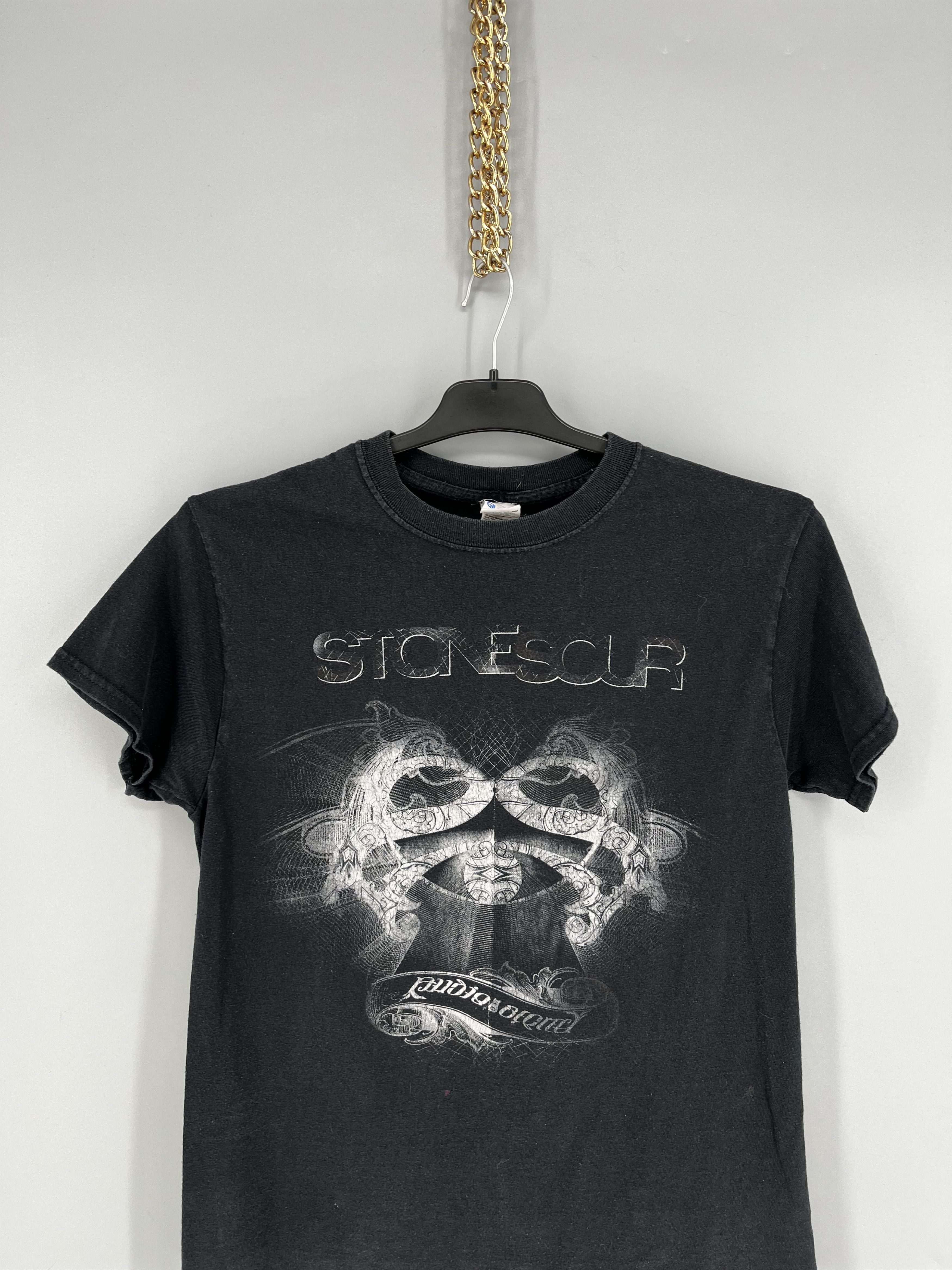 Band Tees × Vintage Vintage Y2K Stone Sour Band Tee Big Logo Streetwear Size S Size US S / EU 44-46 / 1 - 6 Thumbnail