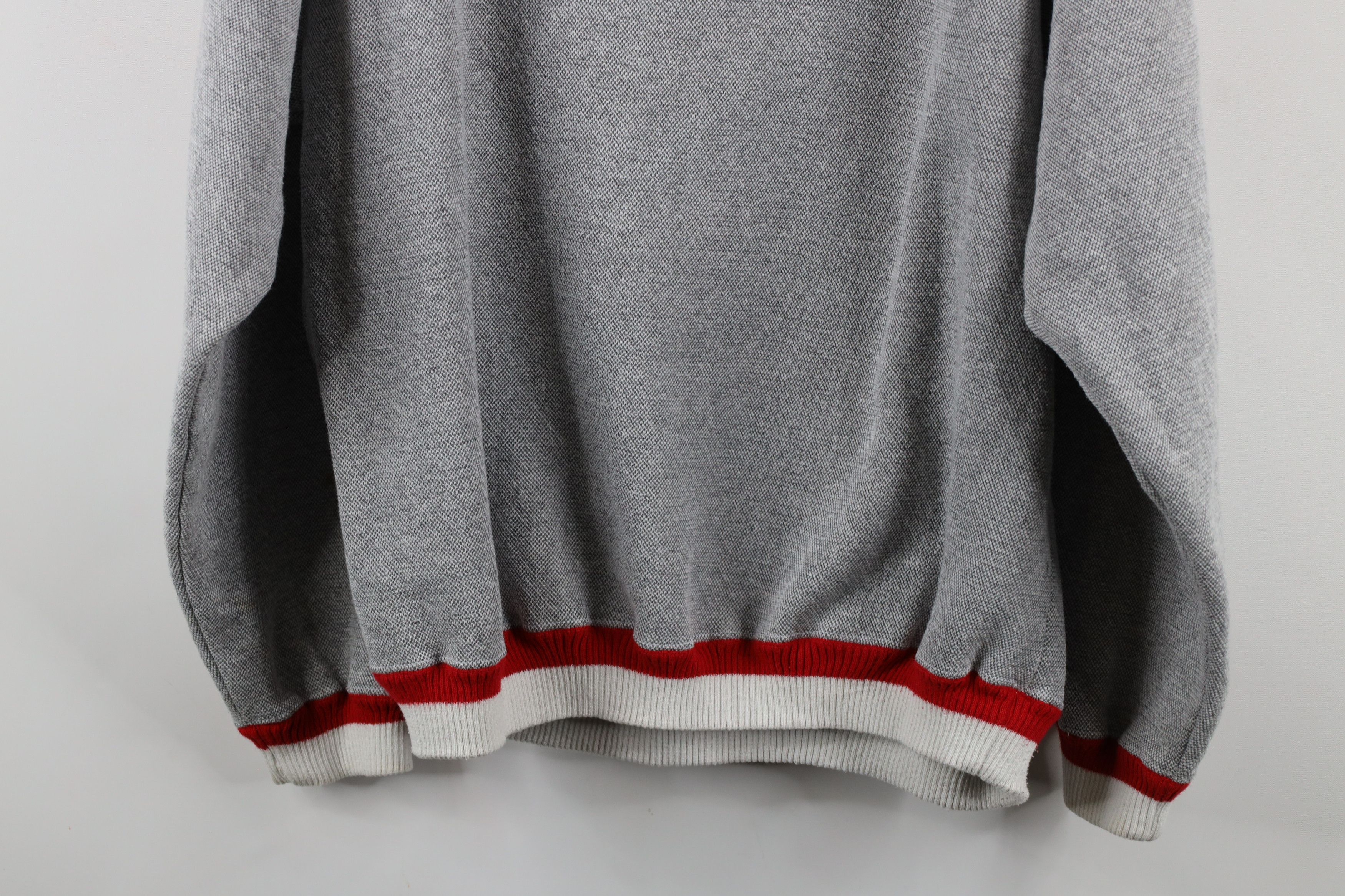 Vintage Vintage 90s Streetwear Striped Indian Head V-Neck Sweatshirt Size US XL / EU 56 / 4 - 13 Thumbnail