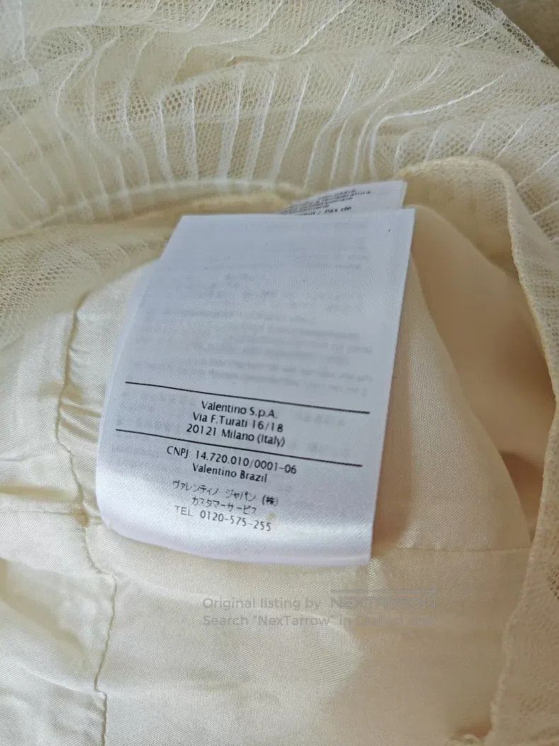 Valentino Valentino Milky white mesh ruffled wool silk dress Size M / US 6-8 / IT 42-44 - 9 Thumbnail