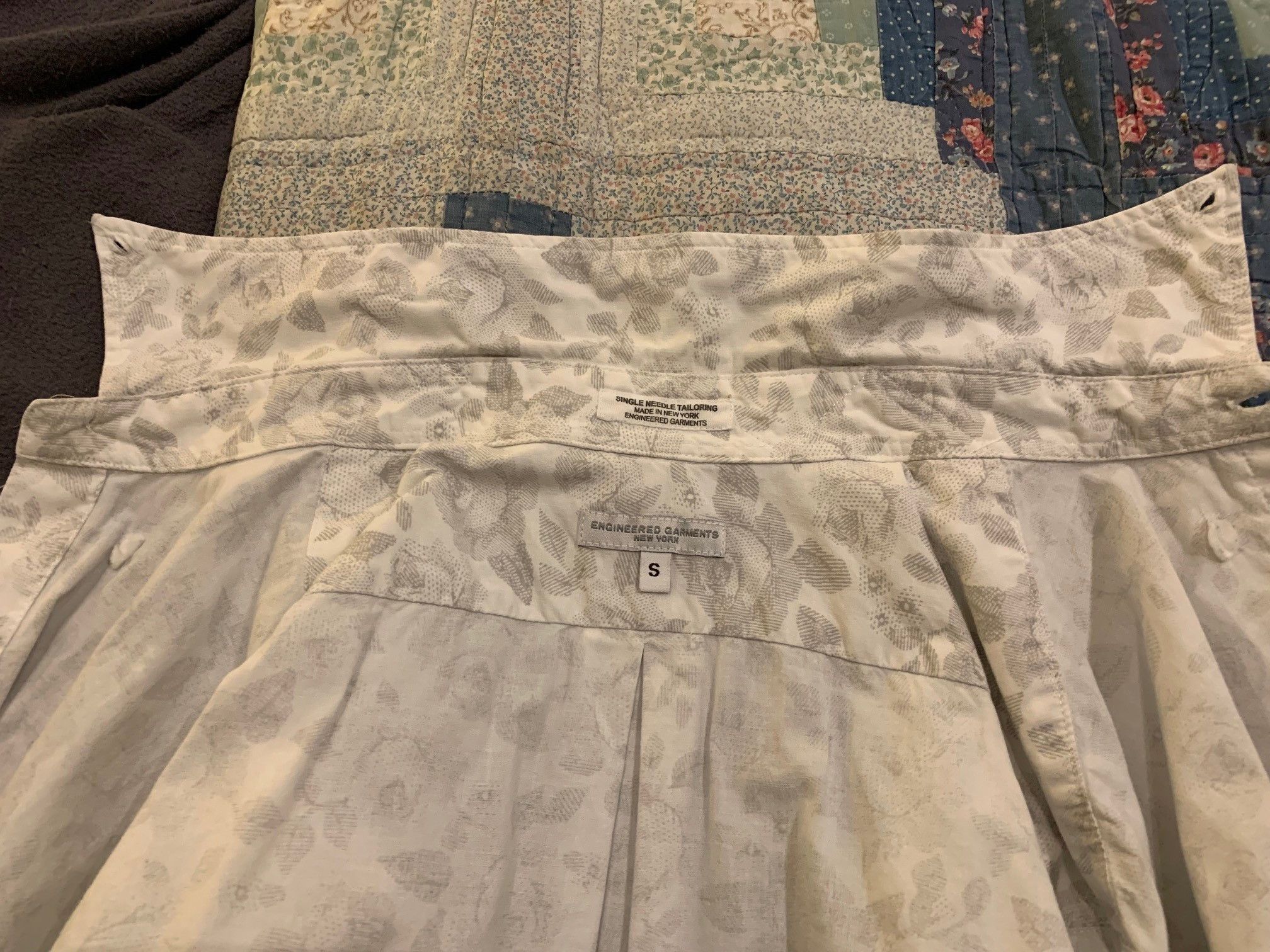 Engineered Garments EG Rose Print Long Sleeve Shirt Size US S / EU 44-46 / 1 - 4 Thumbnail