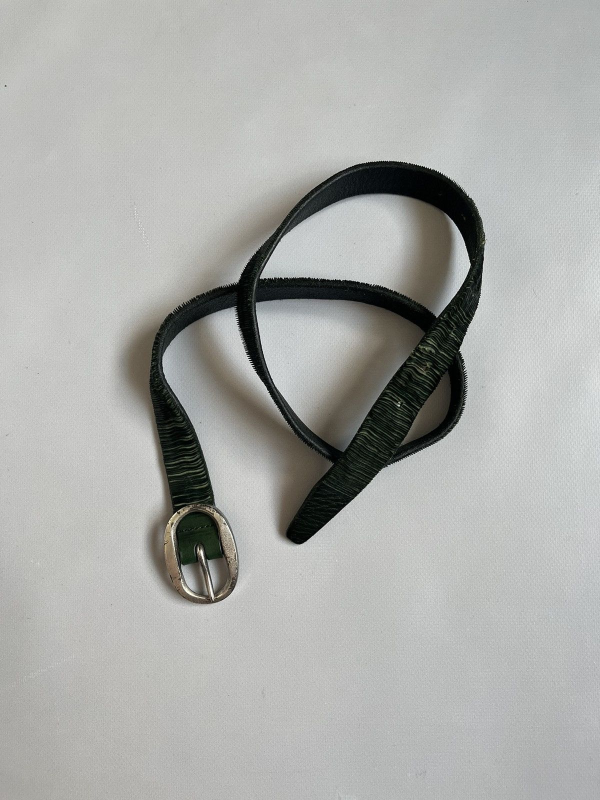 Orciani Orciani Green Genuine Leather Unisex Belt Size ONE SIZE - 1 Thumbnail