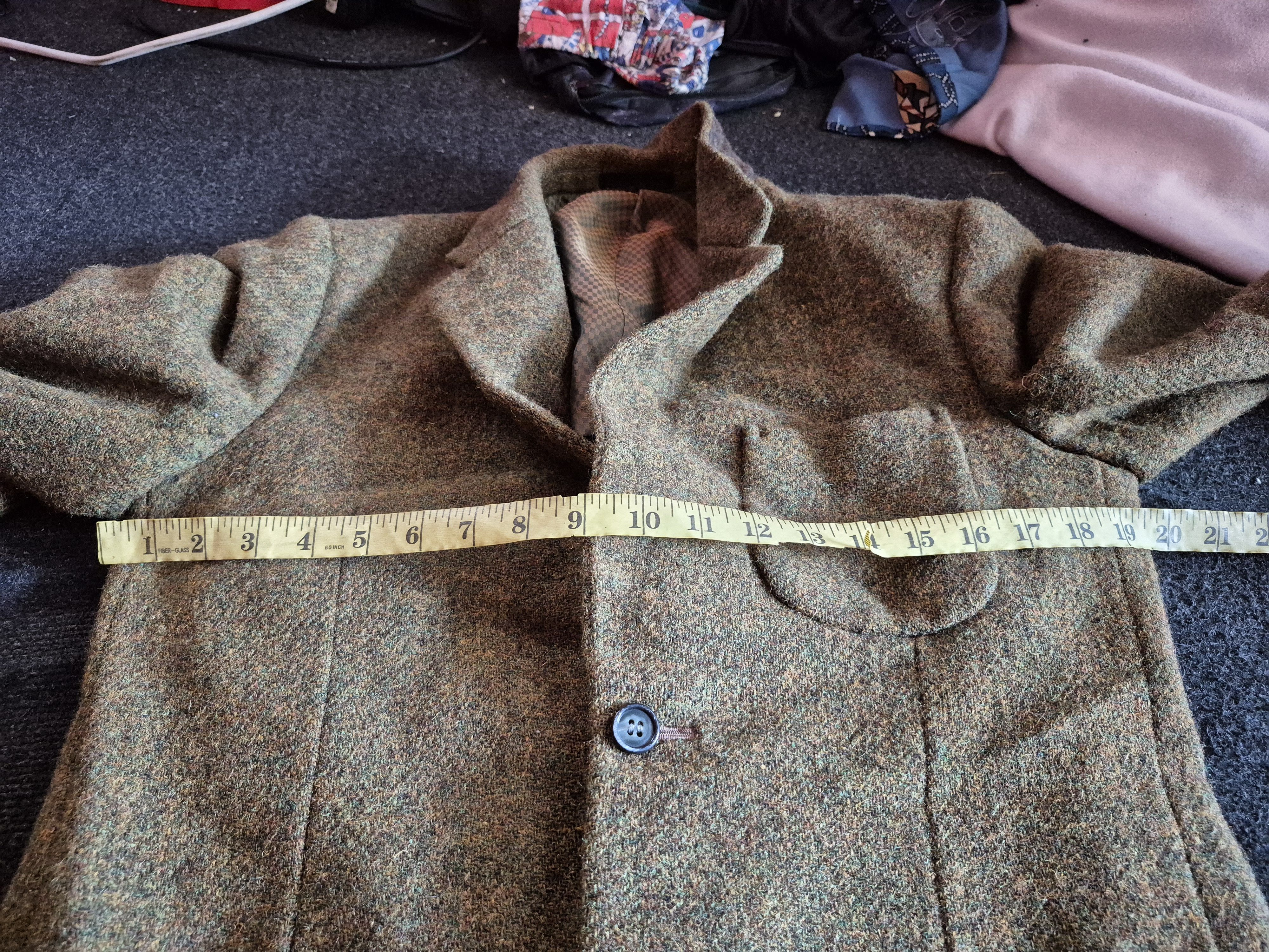 Harris Tweed 🔥 Harris Tweed Hand Woven Light Weight Suits Blazer Coat Size 40R - 18 Thumbnail