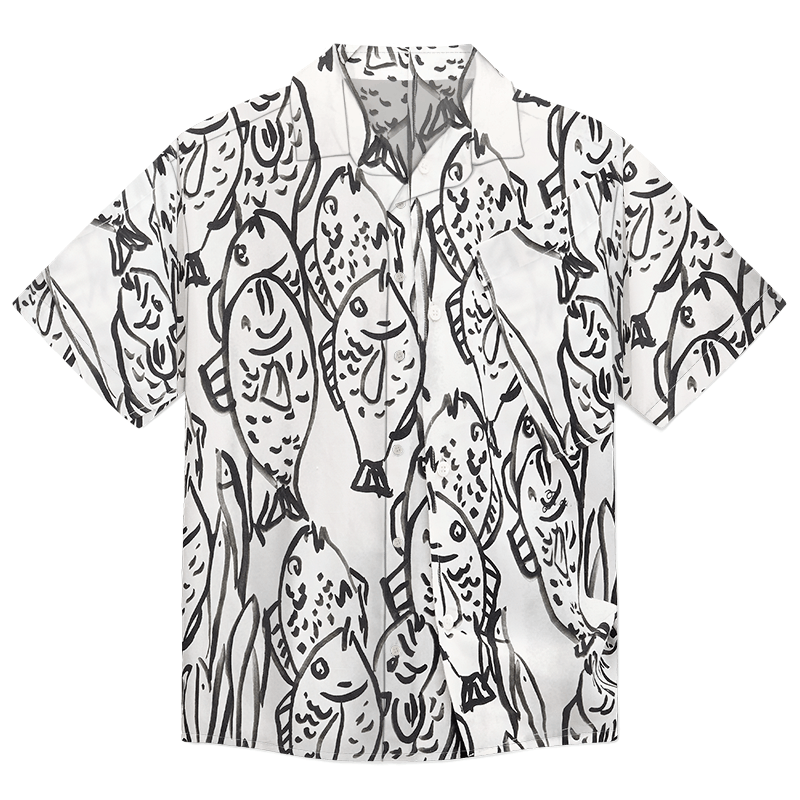 The Unbranded Brand Le Chemise Aloe Shirt | Botanical Ease with French Precision Size US M / EU 48-50 / 2 - 1 Thumbnail